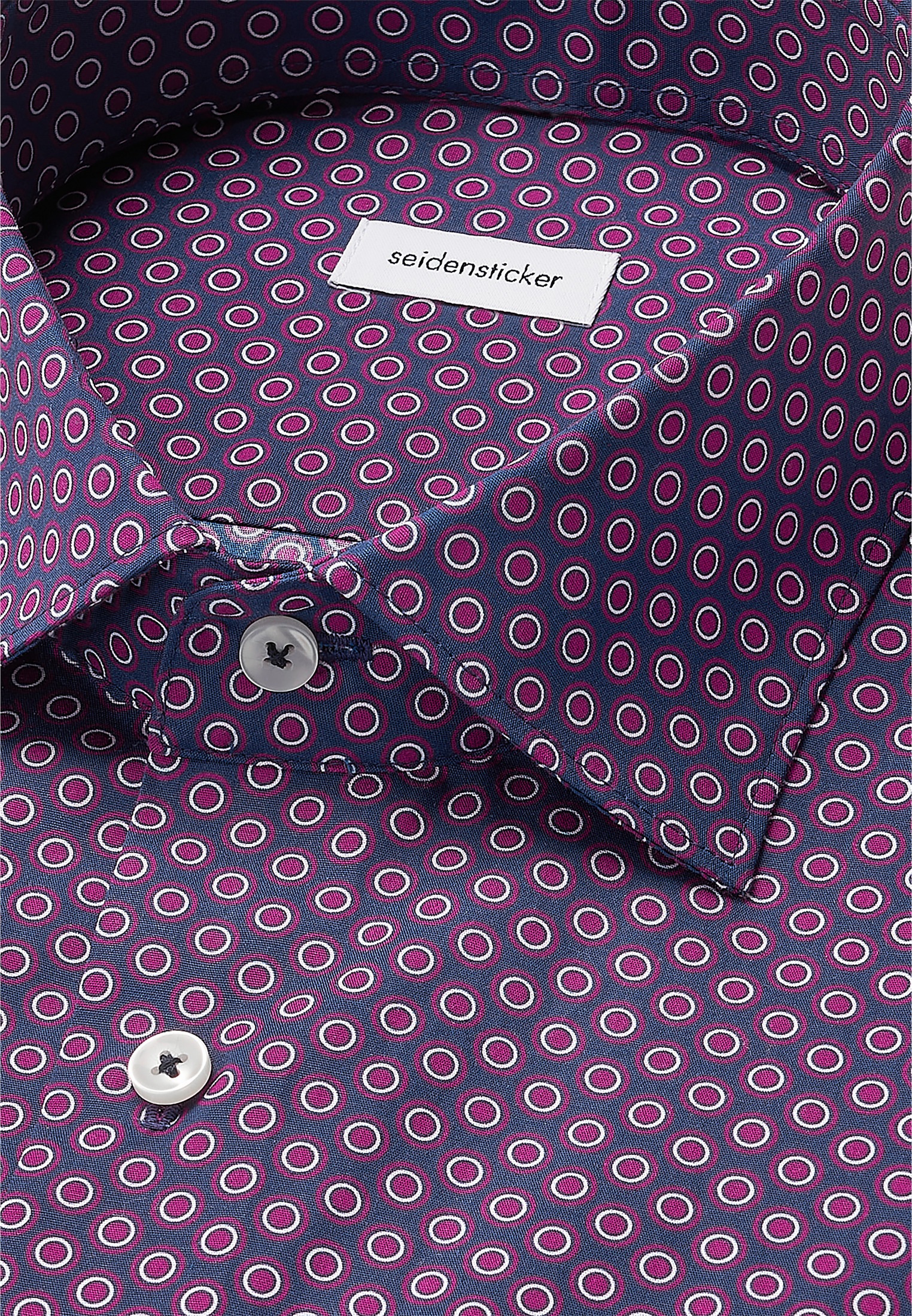 seidensticker Businesshemd »Schwarze Rose« Regular 1/1 Kentkragen Druck