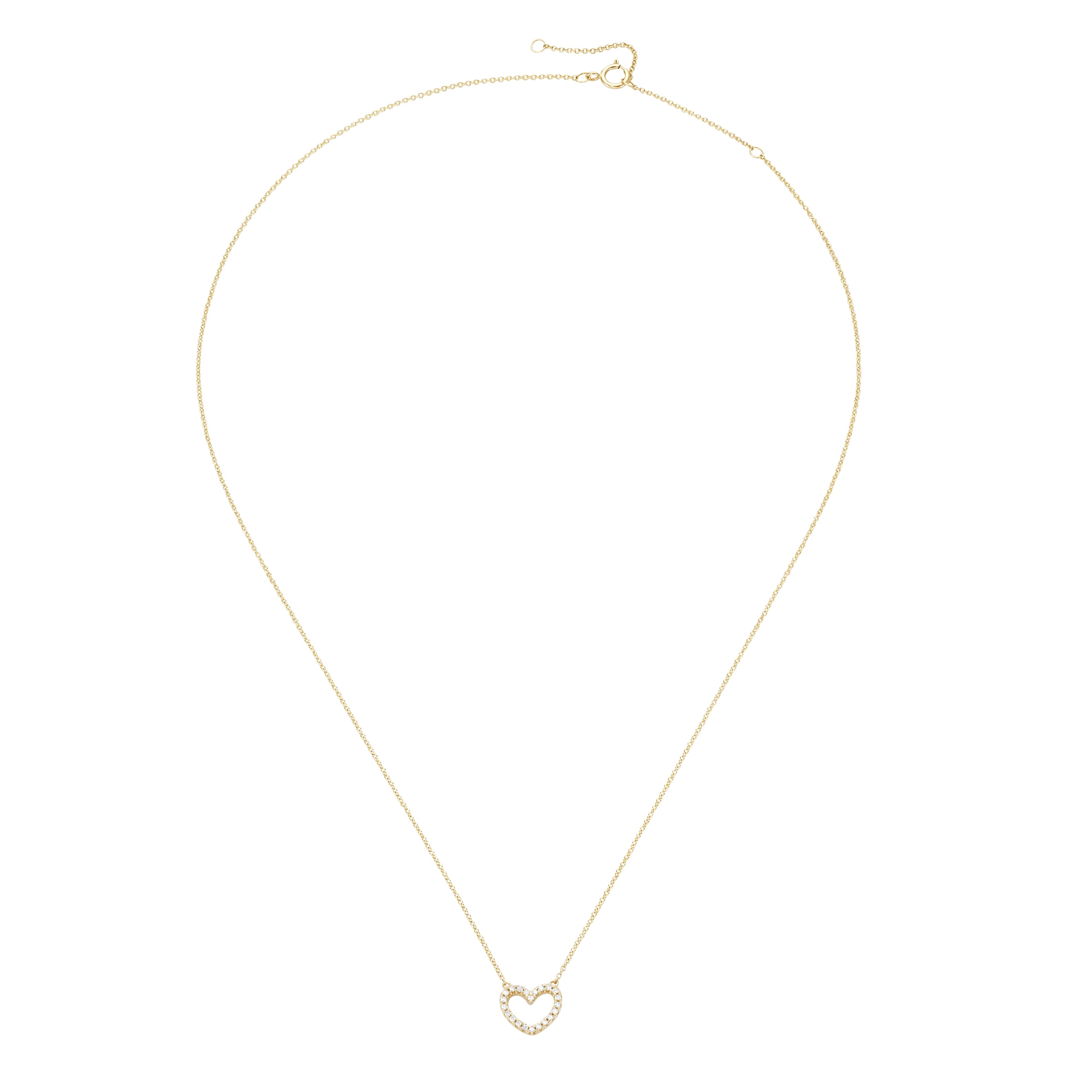 Luigi Merano Collier »Mittelteil Herz mit Brillanten, Gold 585«