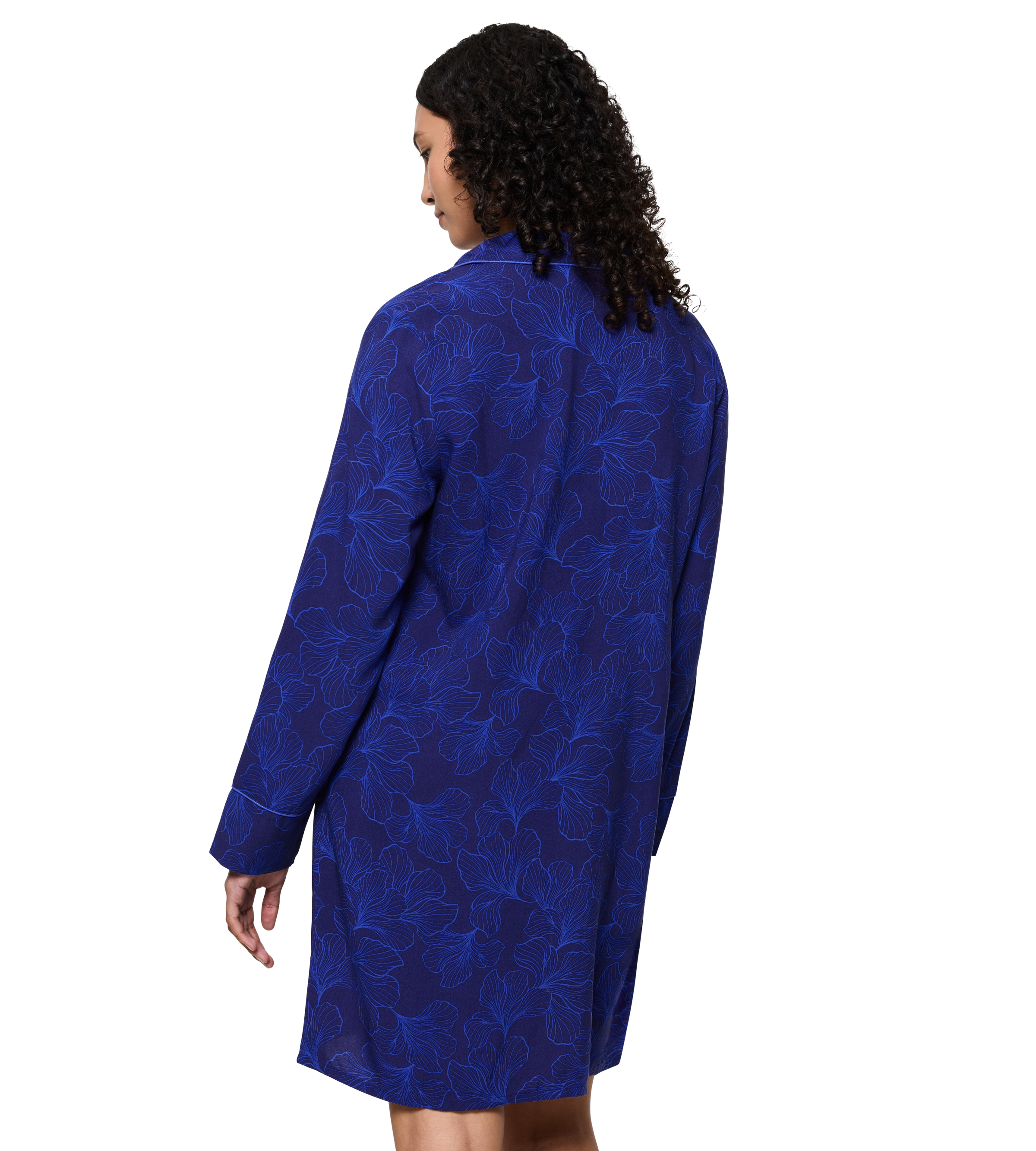 Thumbnail - Triumph Nachthemd "Boyfriend Fit NDW" mit durchgehender Knopfleiste, lange Ärmel, Kragen, legere Passform