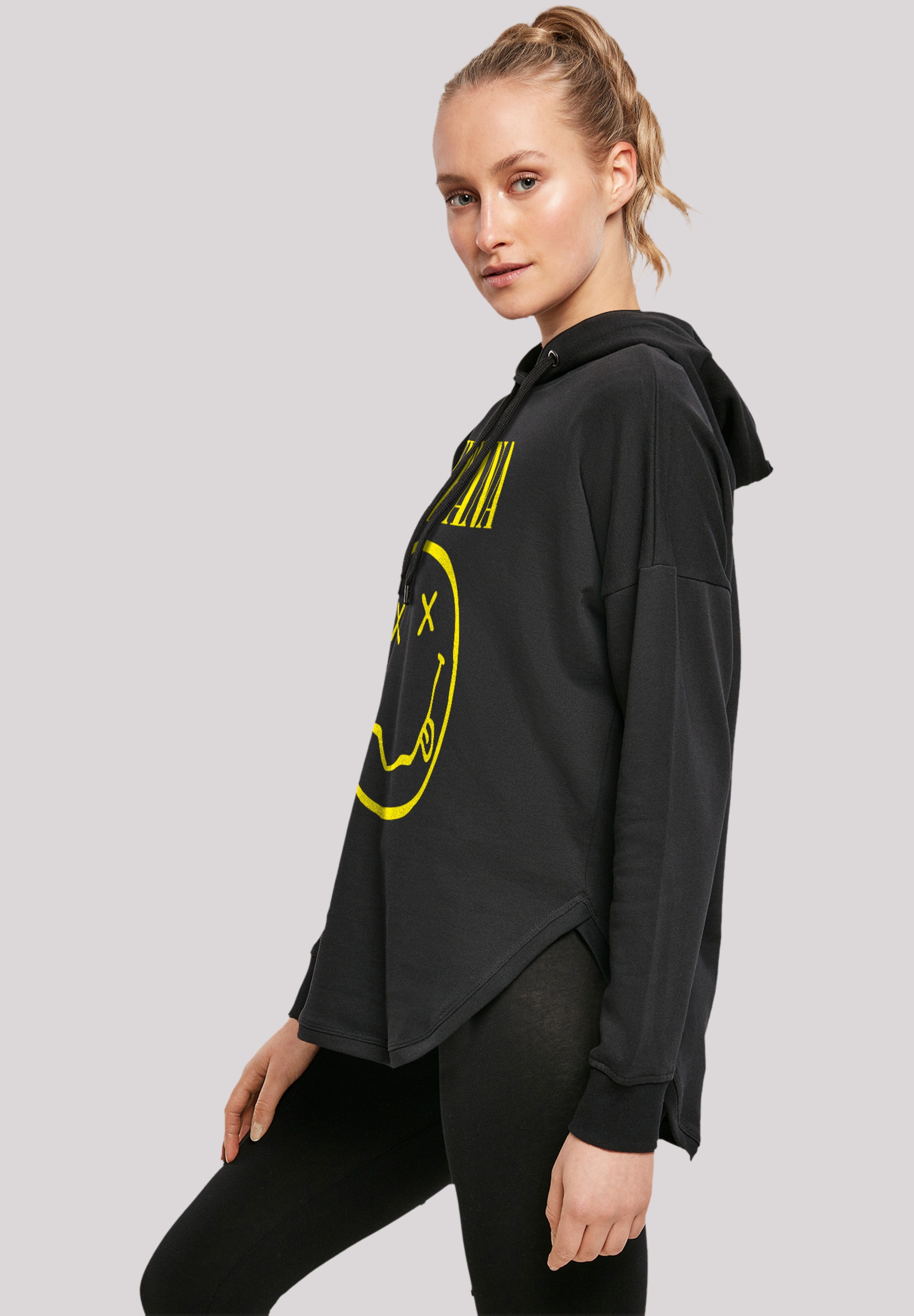 F4NT4STIC Sweatshirt »Nirvana Rock Band Yellow Happy Face«, Premium Qualität