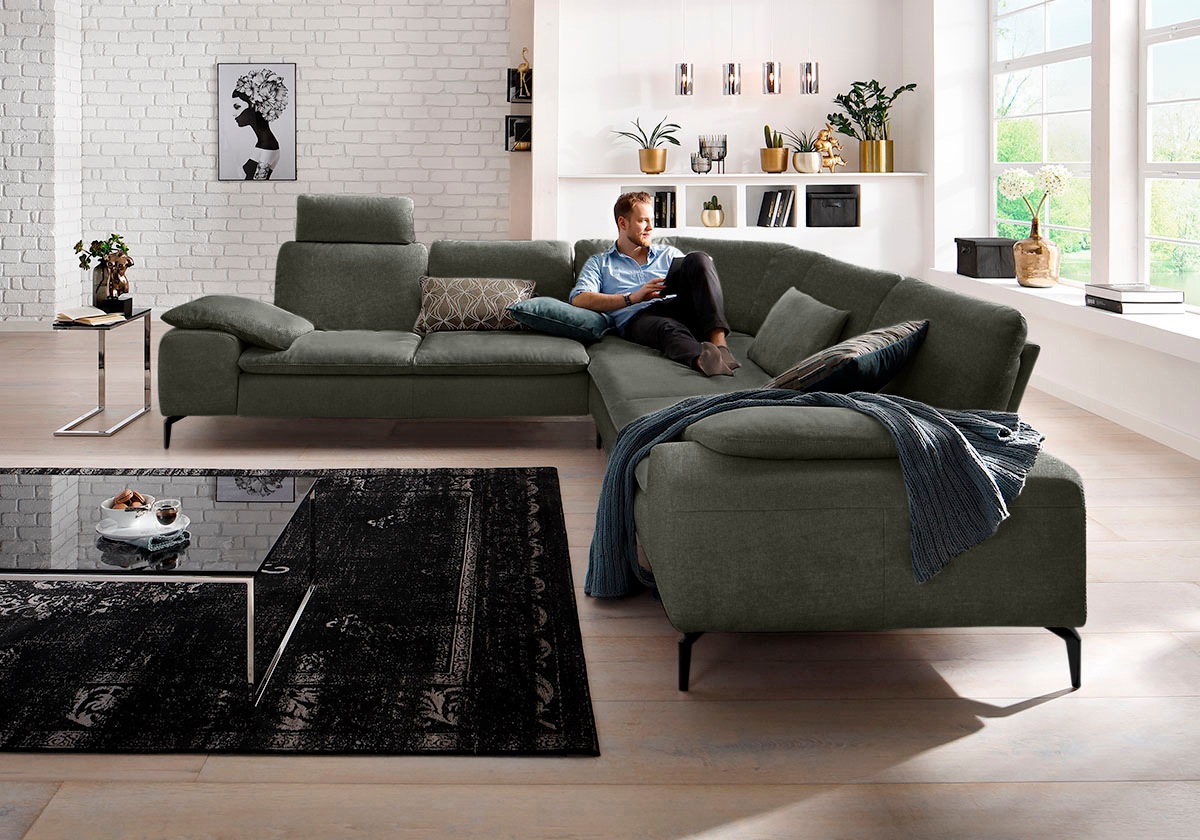 W.SCHILLIG Ecksofa "valentinoo, Designsofa, elegant und bequem, L-Form" mit günstig online kaufen