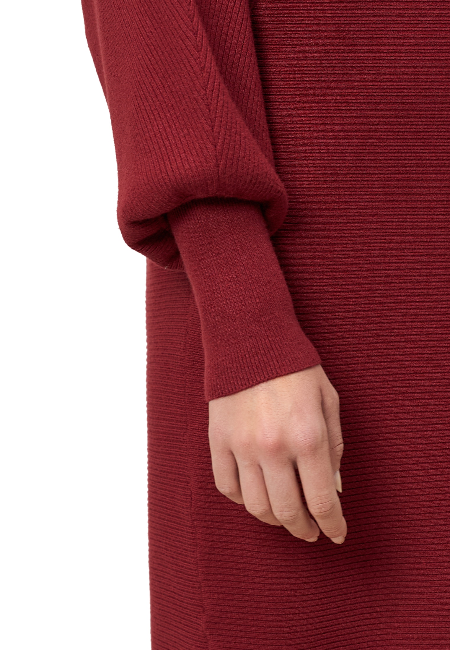 Zero Strickkleid »Damen strukturiert U-Boot Ausschnitt« Ohne Tasche Plain/ohne Details