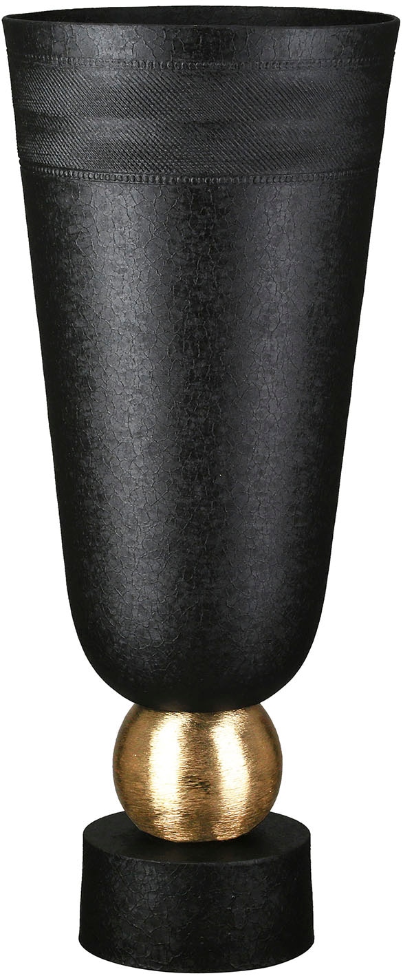 Casablanca by Gilde Tischvase "Vase konisch Nama schwarz"