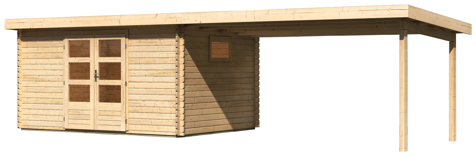 WOODFeeling Gartenhaus "Trittau 5", mit Anbaudach günstig online kaufen