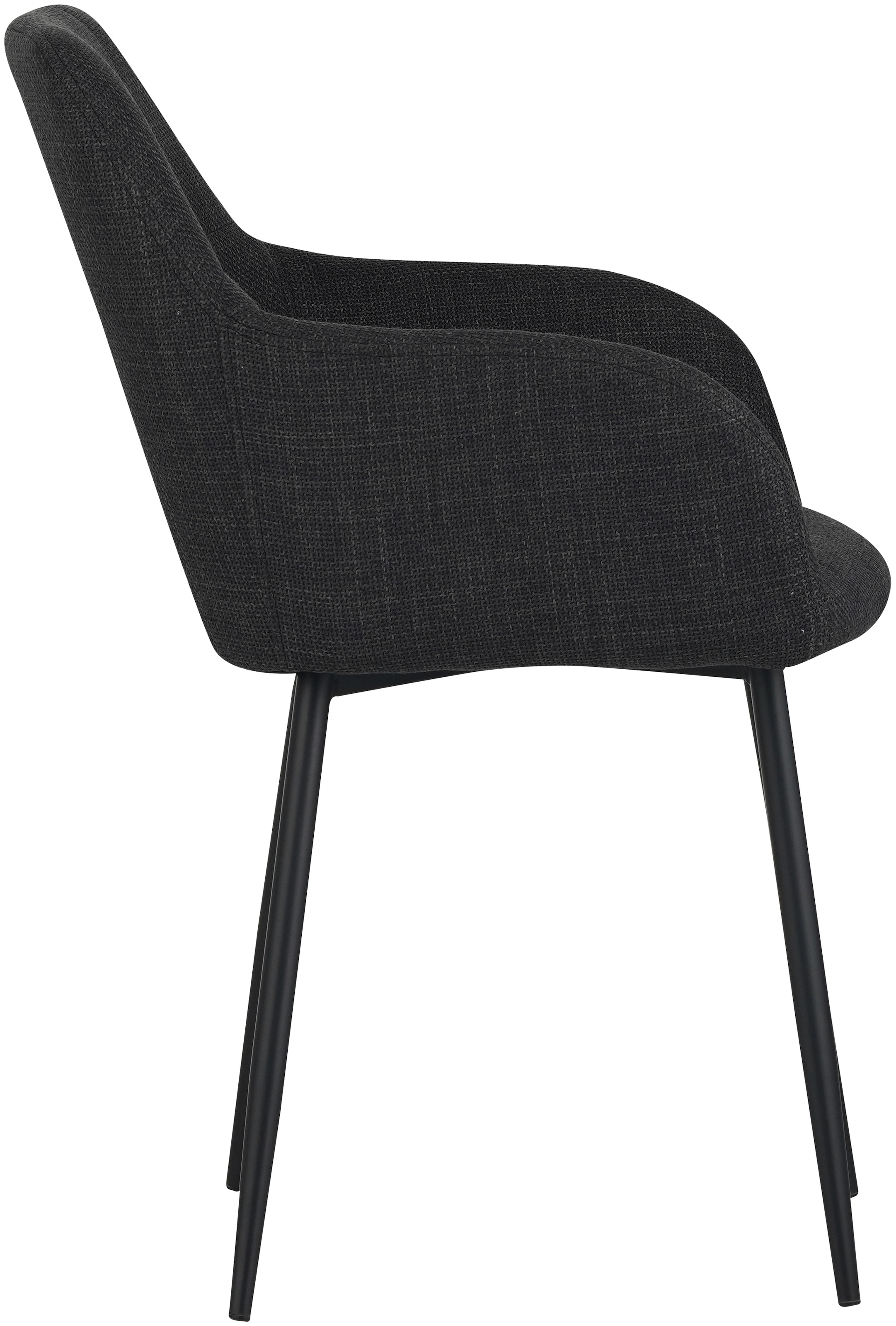 HELA Essgruppe »MOSEL«, (3 tlg.), Tisch 90x75 cm, Platte rund, gesinterter Stein, Armlehnenstuhl