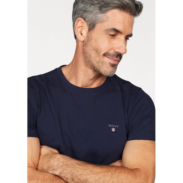 Gant T-Shirt »ORIGINAL SS T-SHIRT«, mit kleiner Kontrast-Logostickerei ▷  für | BAUR