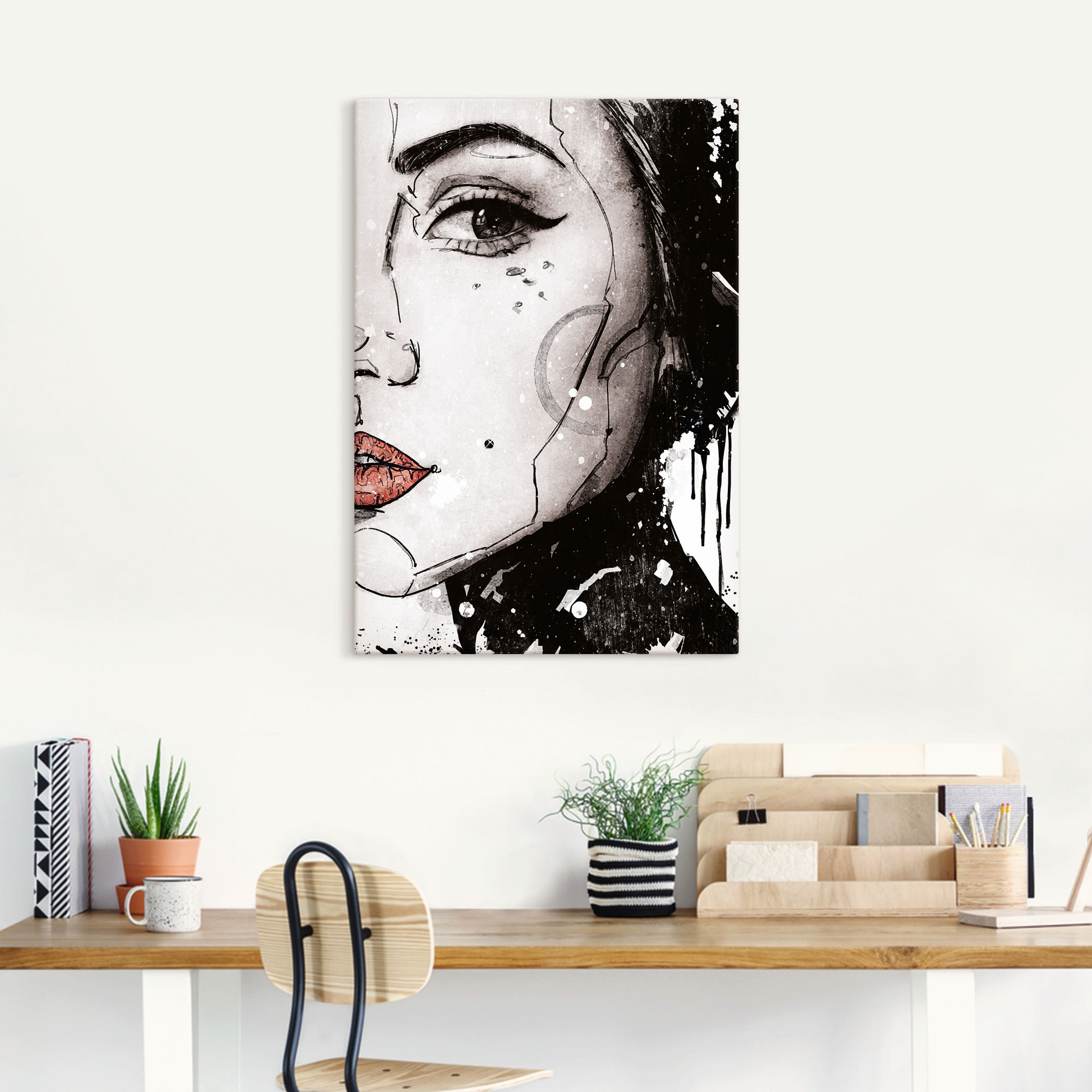 Artland Wandbild »The Artist«, Portrait, (1 St.), als Leinwandbild, Wandaufkleber in verschied. Größen
