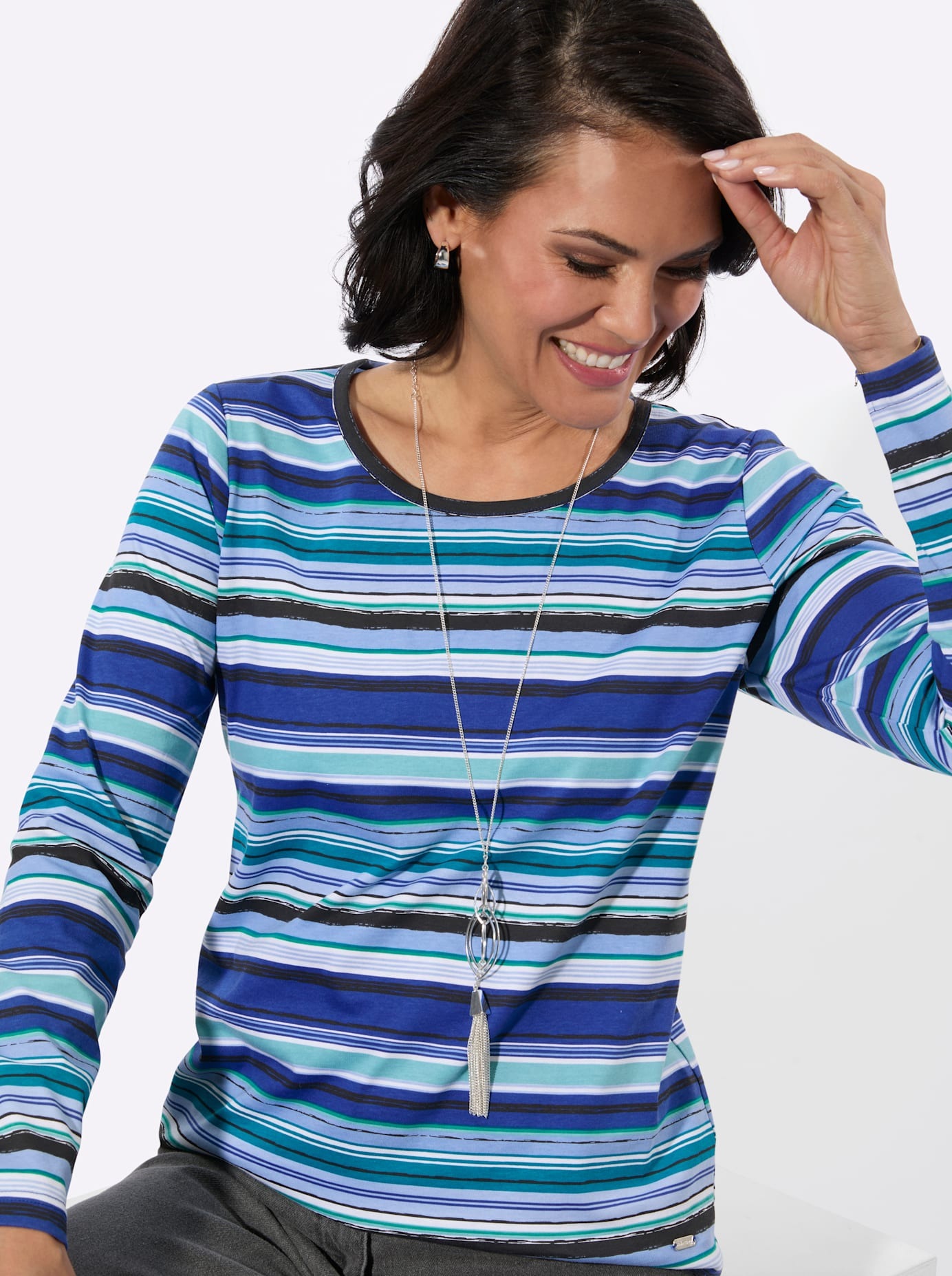 Casual Looks Langarmshirt »Rundhals-Shirt« 1