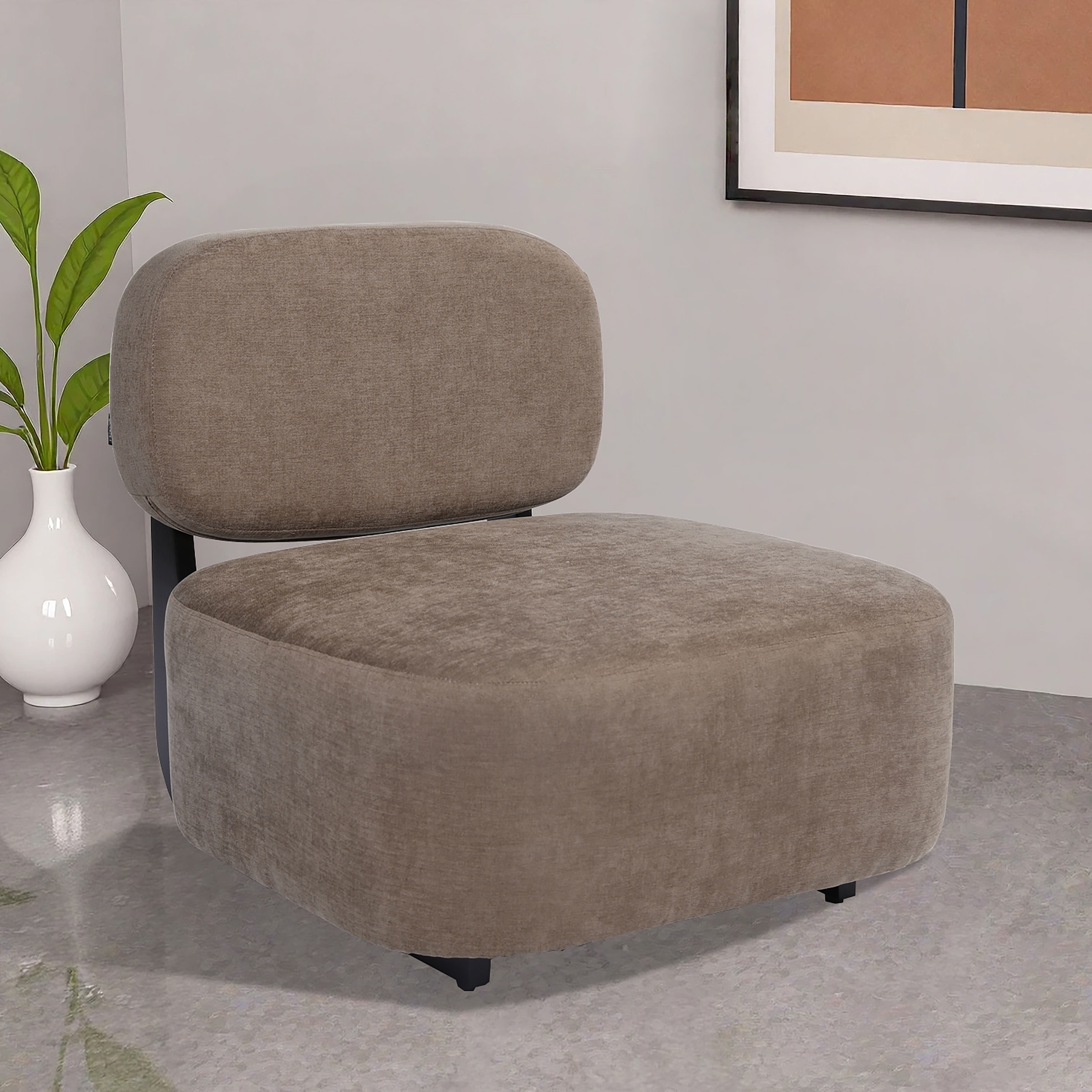 Home affaire Loungesessel "LIORAN Designsessel mit filigranem Holzgestell" günstig online kaufen