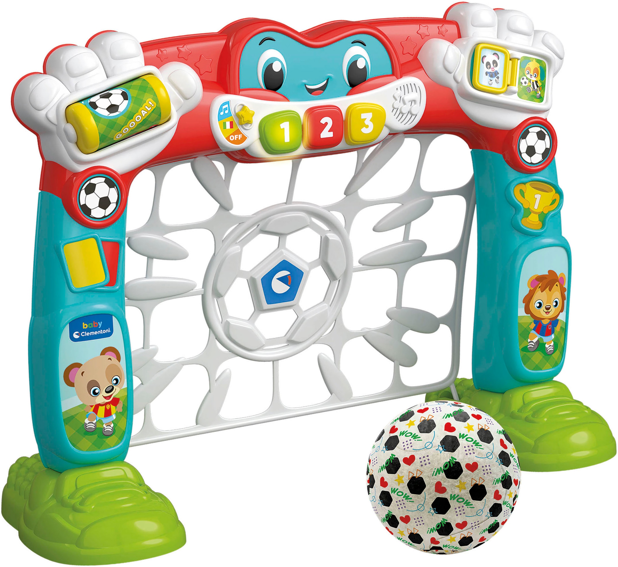 Lernspielzeug »Baby Clementoni, Interaktives Fußballtor«, mit Licht u. Sound; Made in...