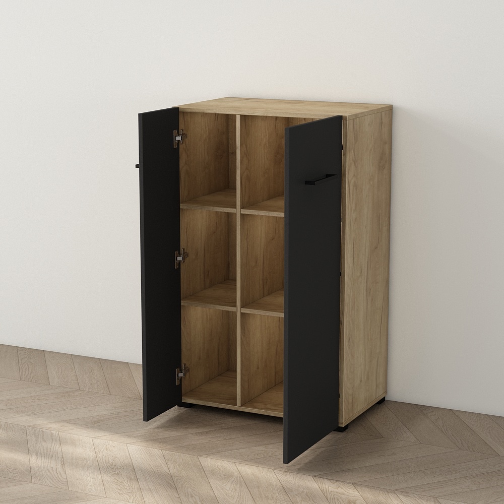 PLACES OF STYLE Aktenschrank »Moid; Mehrzweckschrank,« moderne Kommode mit viel Stauraum, Maße 64,5 x 41,5 x 106 cm