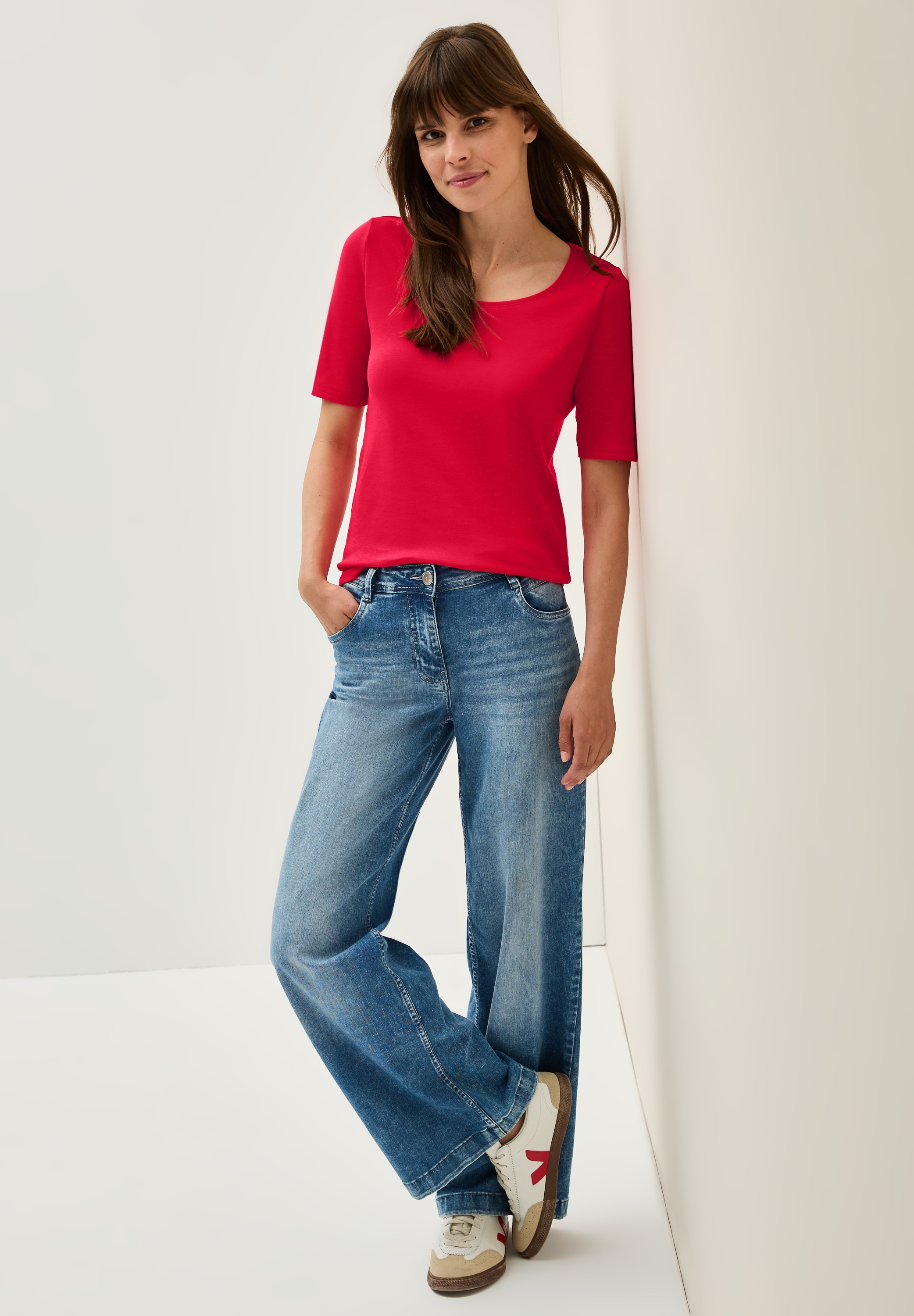 Cecil T-Shirt »Style LENA«, mit klassischem Rundhalsausschnitt