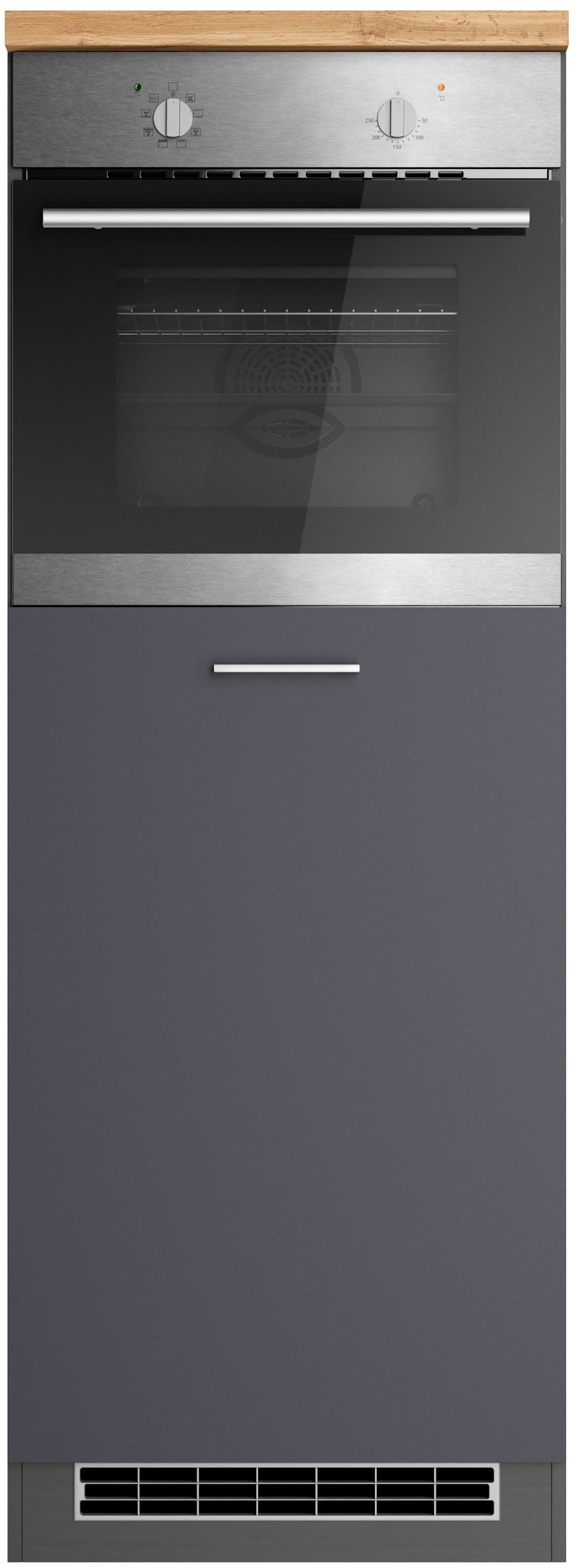 KOCHSTATION Backofenumbauschrank »KS-Milan«, HELD Möbel, Ofenumbauschrank 60 cm, matte oder hochglänzende Fronten