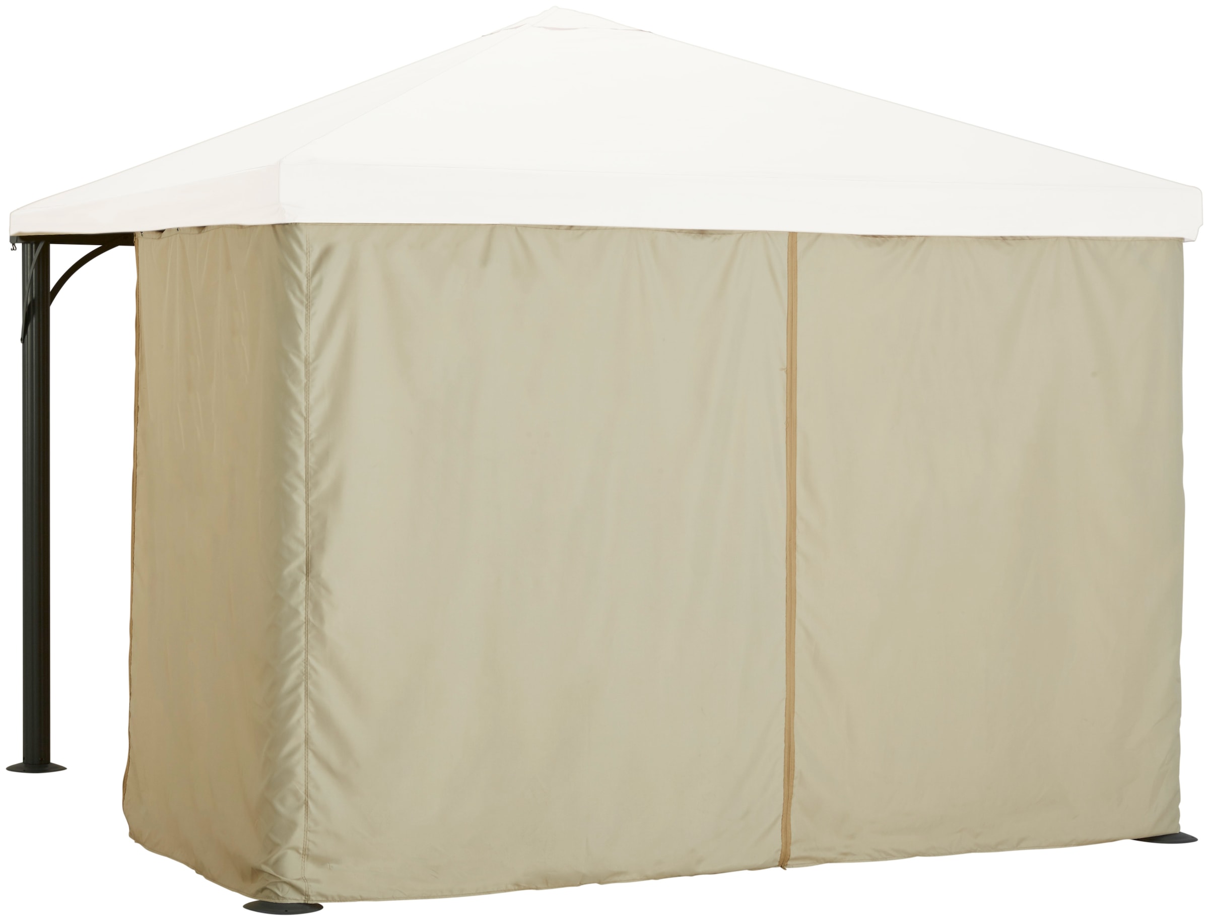 Pavillonseitenteil KONIFERA, B:300cm H:300cm, beige, Pavillonseitenteile, "Murano"