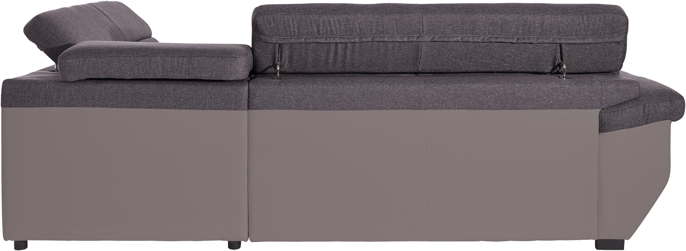 COTTA Ecksofa »Speedway L-Form«, mit Kopfteilverstellung, wahlweise mit Bettfunktion & Bettkasten