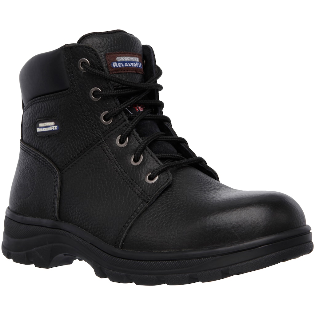 Skechers Sicherheitsstiefel »WORKSHIRE«, SB FO SRA, klassischer Lederstiefel mit Memory Foam Einlegesohle