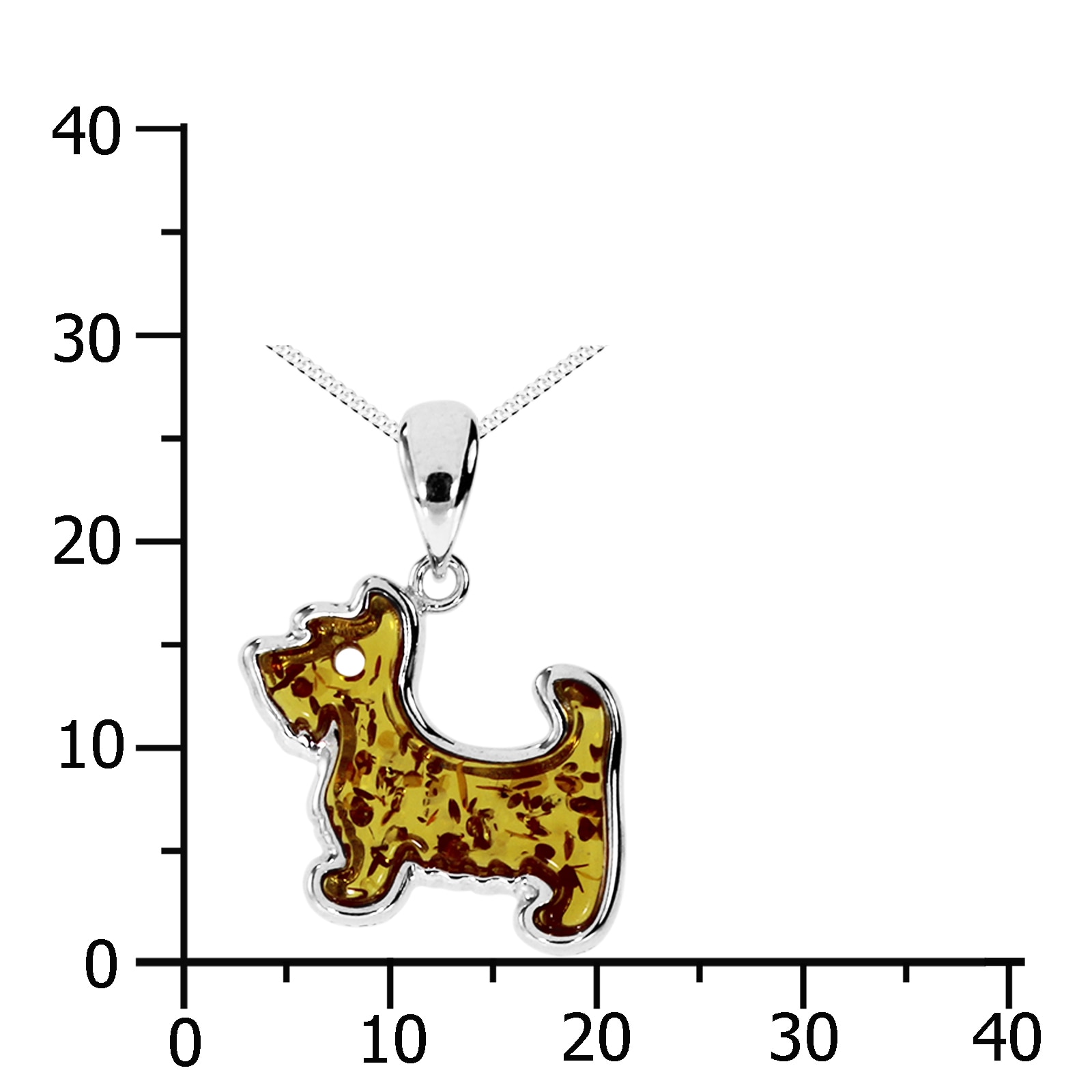 OSTSEE-SCHMUCK Kette mit Anhänger »Ostsee-Schmuck Kette mit Anhänger Hund Kette mit Anhänger Hund«, (2 tlg.)
