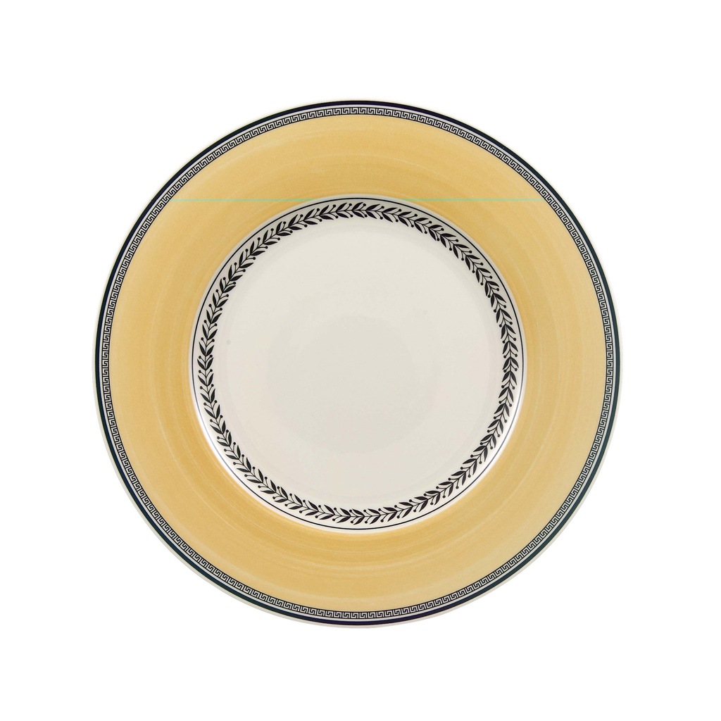 Villeroy & Boch Speiseteller »Speiseteller Audun Fleur ø 27,1 cm 6er Set weiß-grau-gelb«