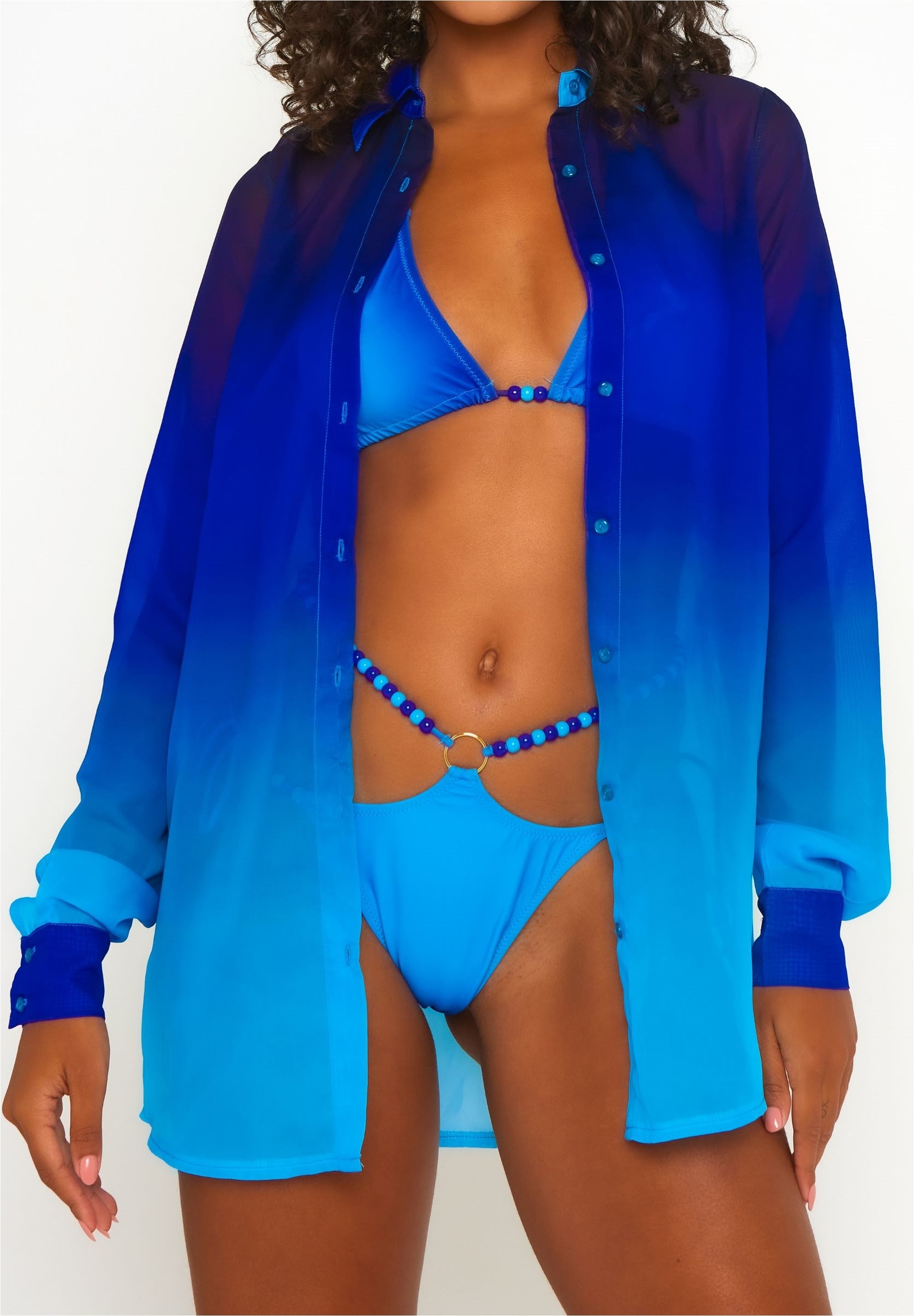 Moda Minx Langarmbluse »Club Tropicana Strandshirt« 1 in stilvollem Design mit schönem Farbverlauf