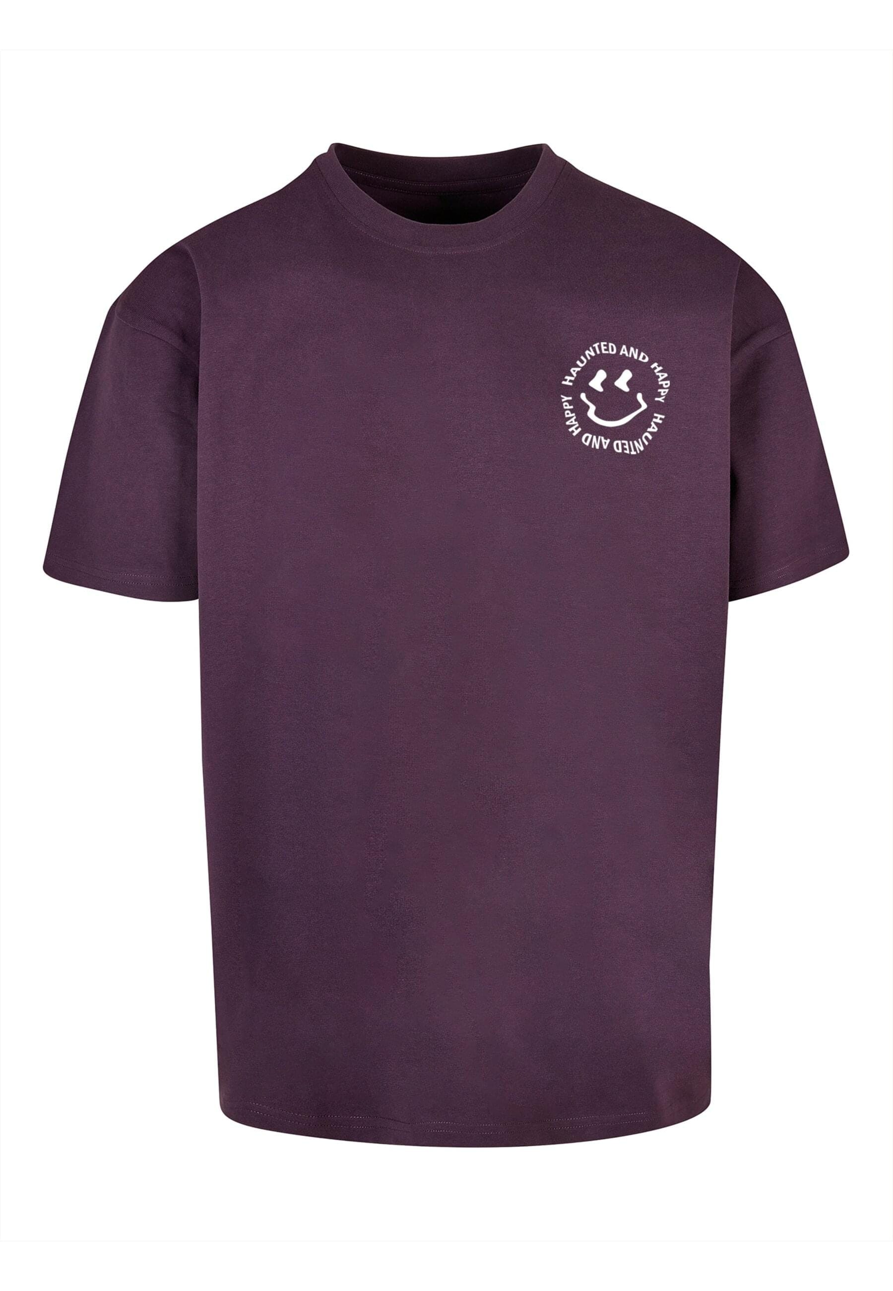 Merchcode T-Shirt "Merchcode Halloween - Haunted and Happy Tee" 1 Stk. tlg. günstig online kaufen