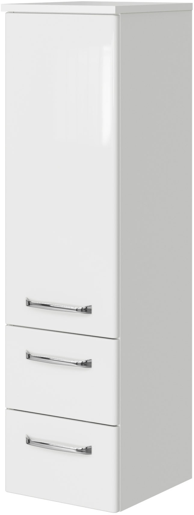 Saphir Badmöbel-Set »Badmöbel-Set Trentino 4-tlg Mineralmarmorwaschtisch,LED-Spiegelschrank«, (5 St.), Badezimmer-Set mit Midischrank und Unterschrank inkl. Türdämpfer