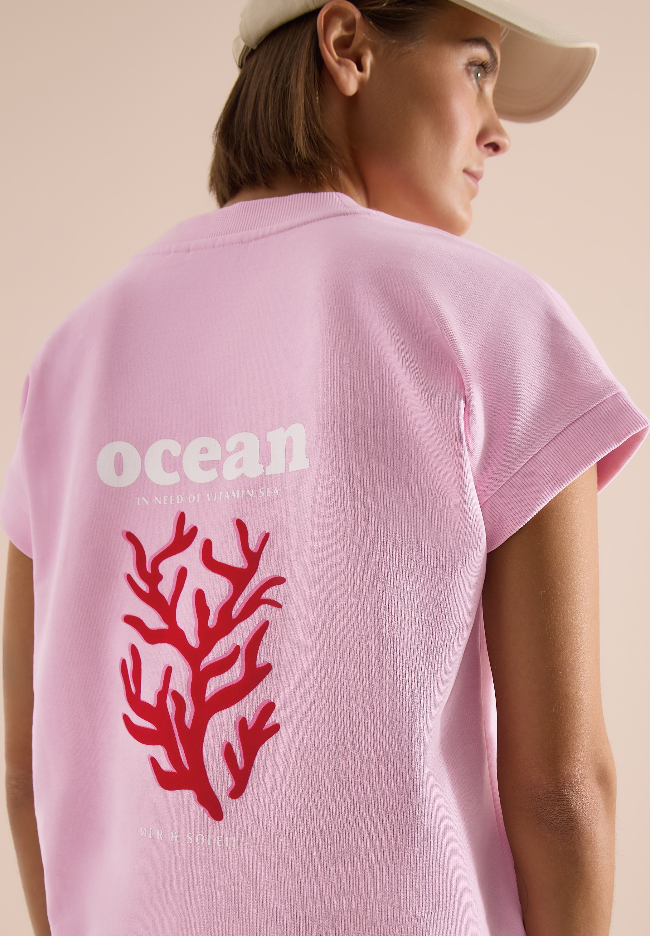 Cecil Sweatshirt , Sommer-Sweatshirt mit Backprint
