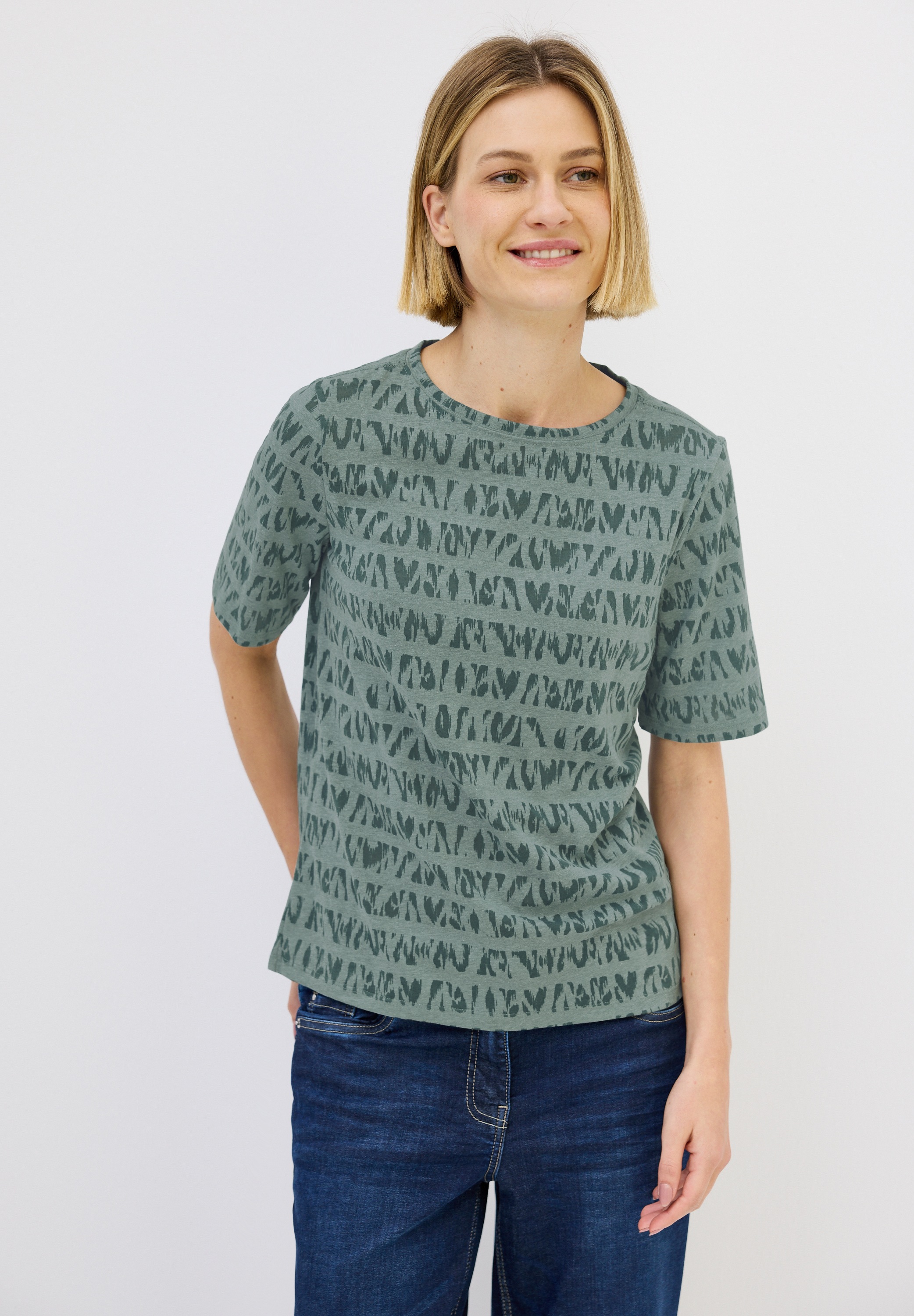 Cecil Print-Shirt, aus elastischem Materialmix günstig online kaufen