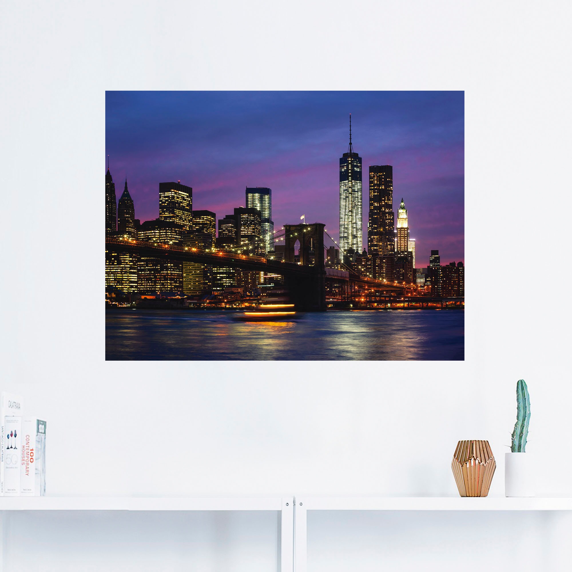 Artland Wandbild "Brooklyn Bridge", Amerika, (1 St.), als Poster, Wandaufkl günstig online kaufen