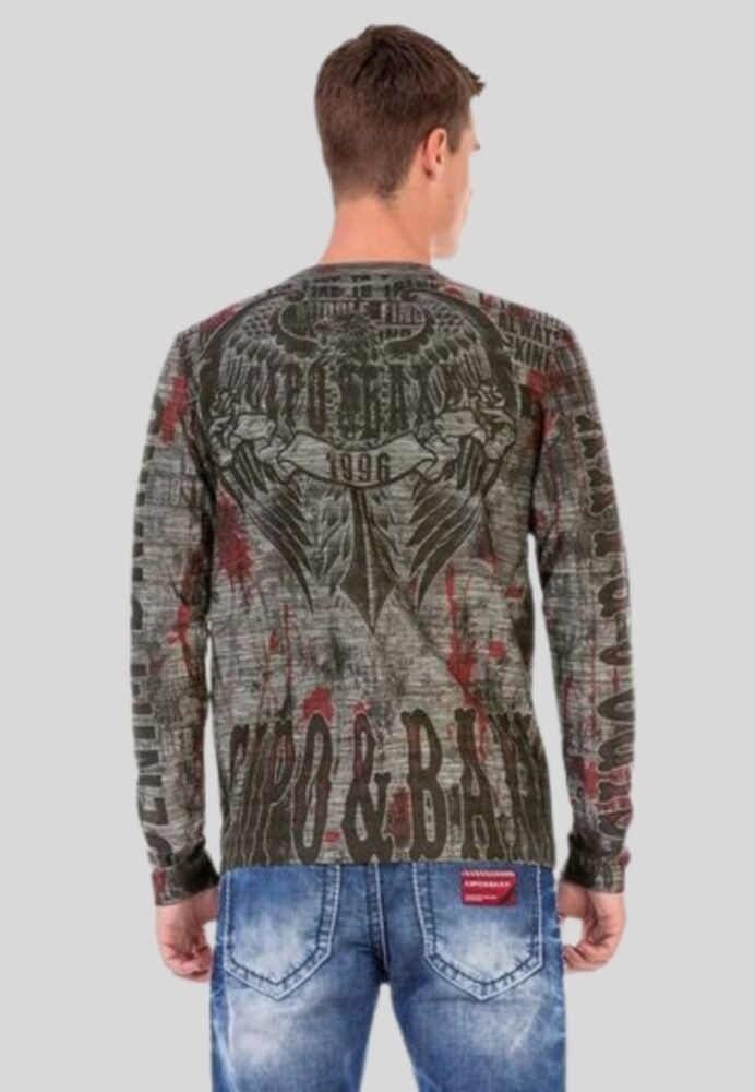 Cipo & Baxx T-Shirt »Sweatshirts«, mit coolem Print