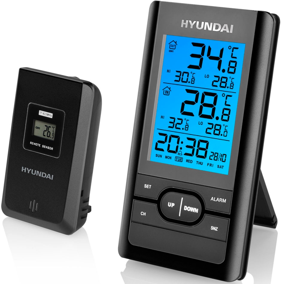 Hyundai Wetterstation »Hyundai WS1070S«, (mit Außensensor)
