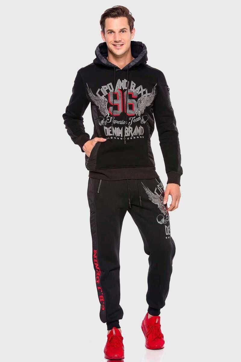 Cipo & Baxx Kapuzenpullover »Sweatshirt«, mit coolem Print