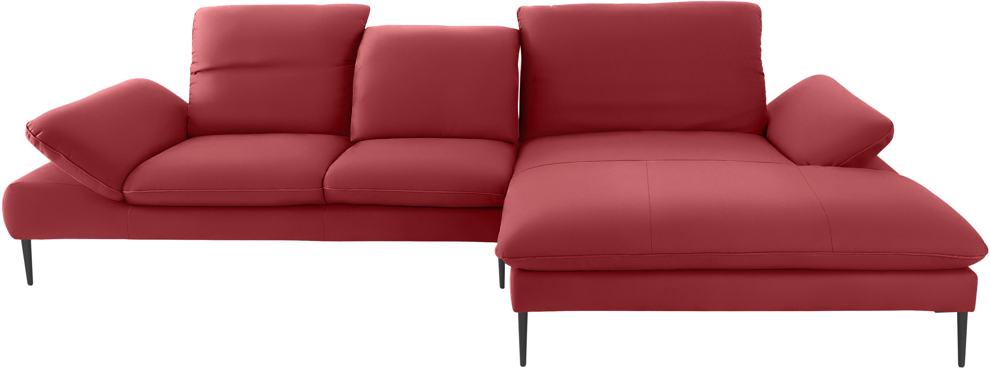 Thumbnail - W.SCHILLIG Ecksofa "enjoy&MORE, Designsofa, bequem, zeitlos und elegant, L-Form", Sitztiefenverstellung, Füße schwarz pu...