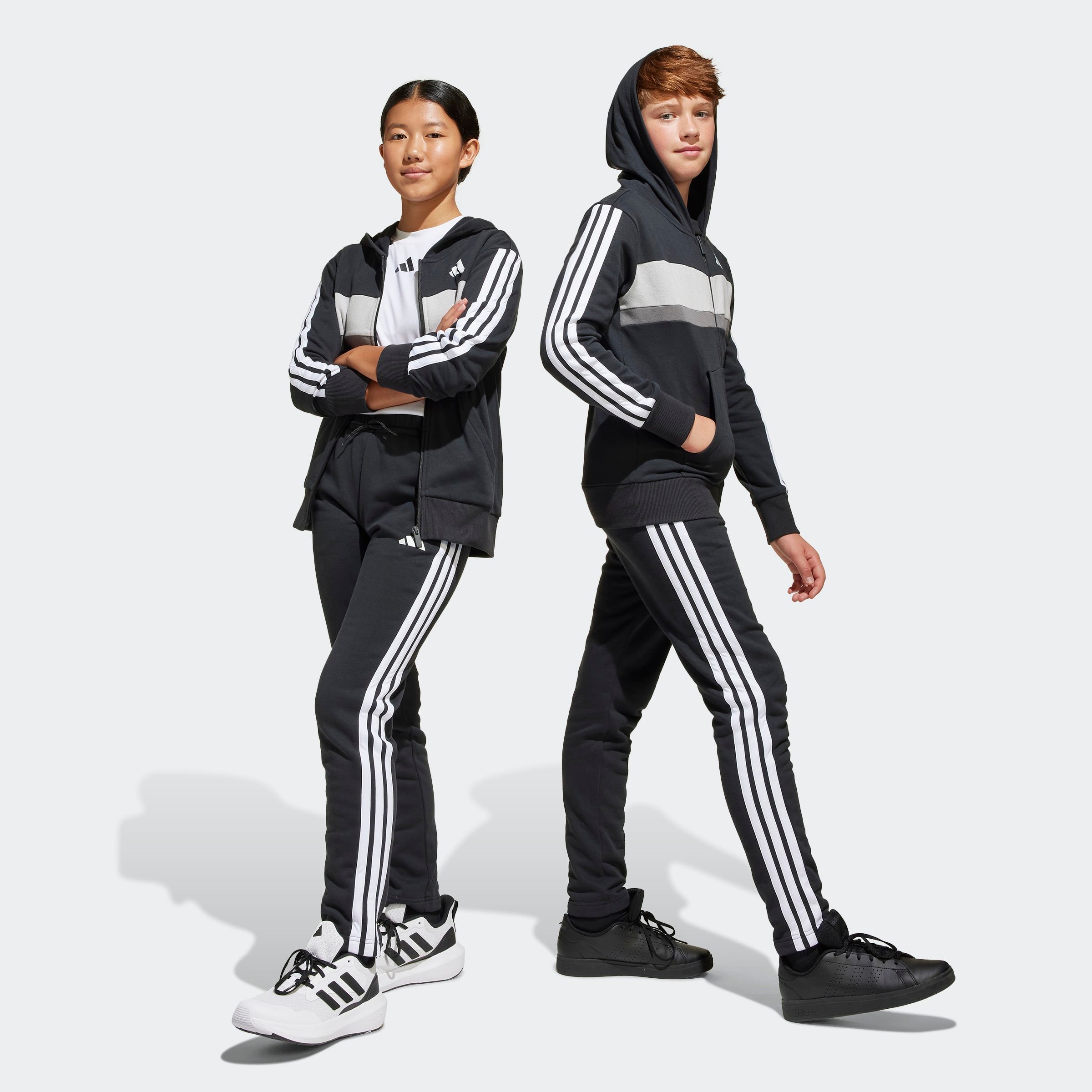 adidas Sportswear Trainingsanzug "SEASONAL ESSENTIALS TIBERIO 3-STREIFEN KIDS" 2 Stk.