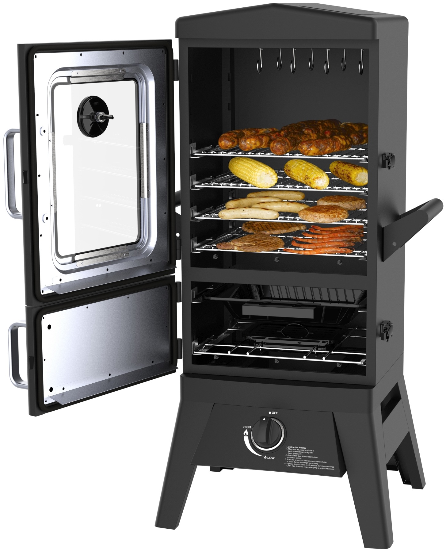 El Fuego® Gasgrill Smoker"Portland W2"