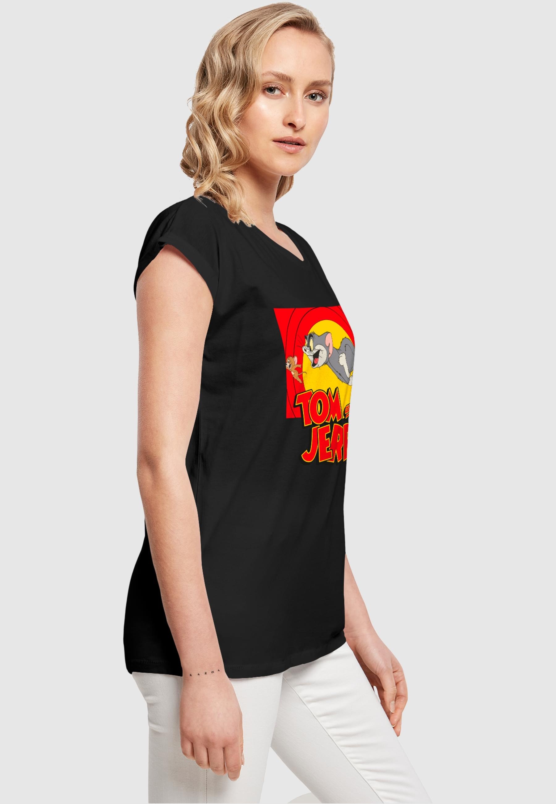 ABSOLUTE CULT T-Shirt »ABSOLUTE CULT Damen Ladies Tom and Jerry - Chase Scene T-Shirt«, (1 tlg.)
