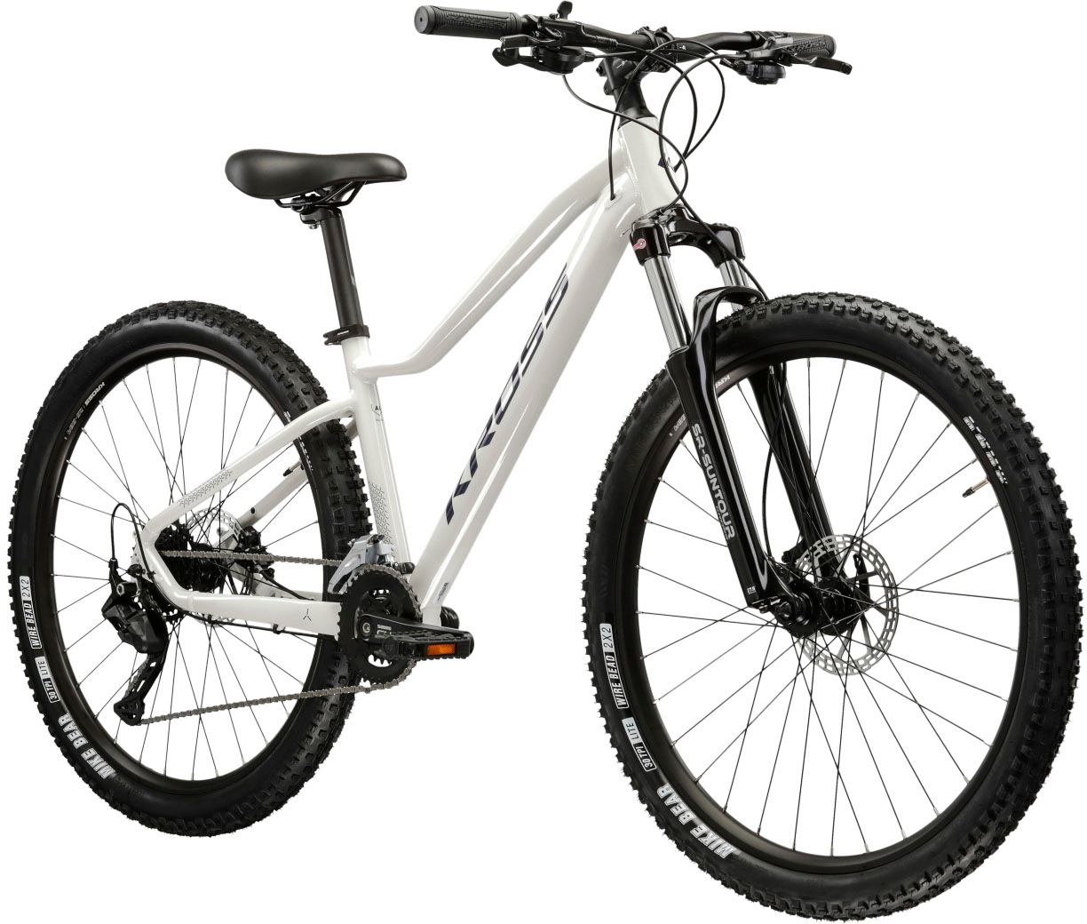 KROSS Mountainbike "Damen Hardtail Lea 5.0", 38cm, 27,5+ Zoll (69,85cm) hinten: 27,5+ Zoll (69,85cm), grau, Fahrräder