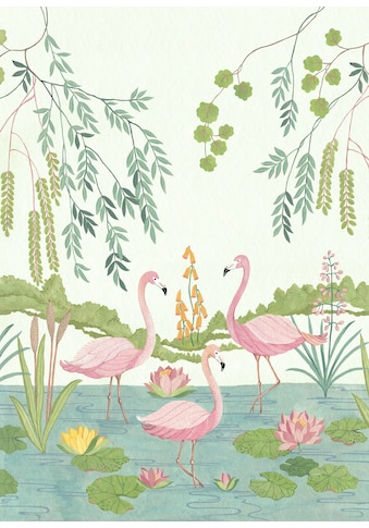 Vliestapete »Flamingo Vibes«