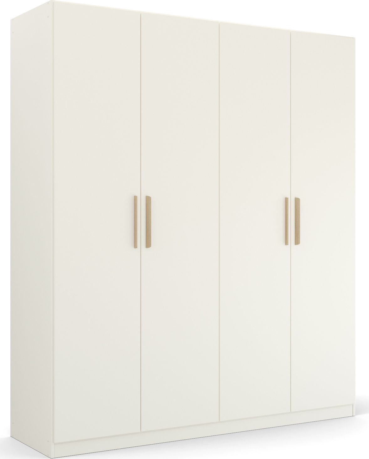 rauch Kleiderschrank "Drehtürenschrank Schrank Garderobe Ankleide SKANDI BY QUADRA SPIN" Breiten: 181/226/271 cm, Höhe 210 cm, im Landhaus-Stil mit Massivholzgriffen aus Wildeiche