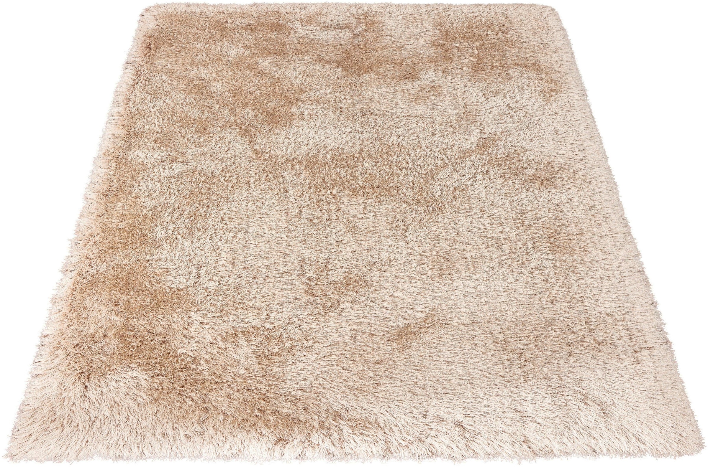 Hochflor-Teppich MY HOME "Barin" Gr. 3, beige (champagner), B:120cm H:90mm L:170cm, Kunstfaser, Teppiche, besonders weicher Teppich 3
