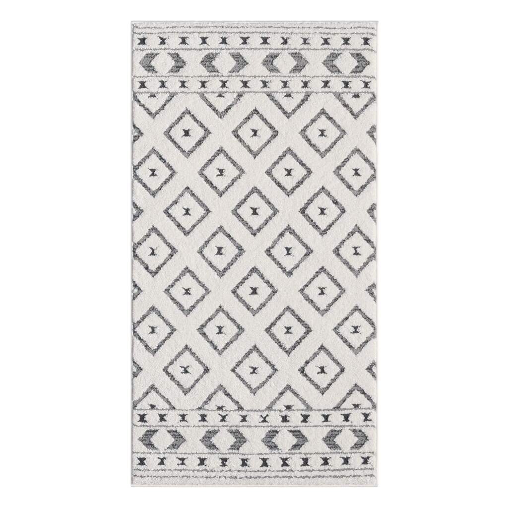 Carpet City Teppich »LOUNGE 9999«, rechteckig, 15 mm Höhe, Kurzflor-Teppich Modern, Hoch-Tief-Struktur, Wohnzimmer, Schlafzimmer