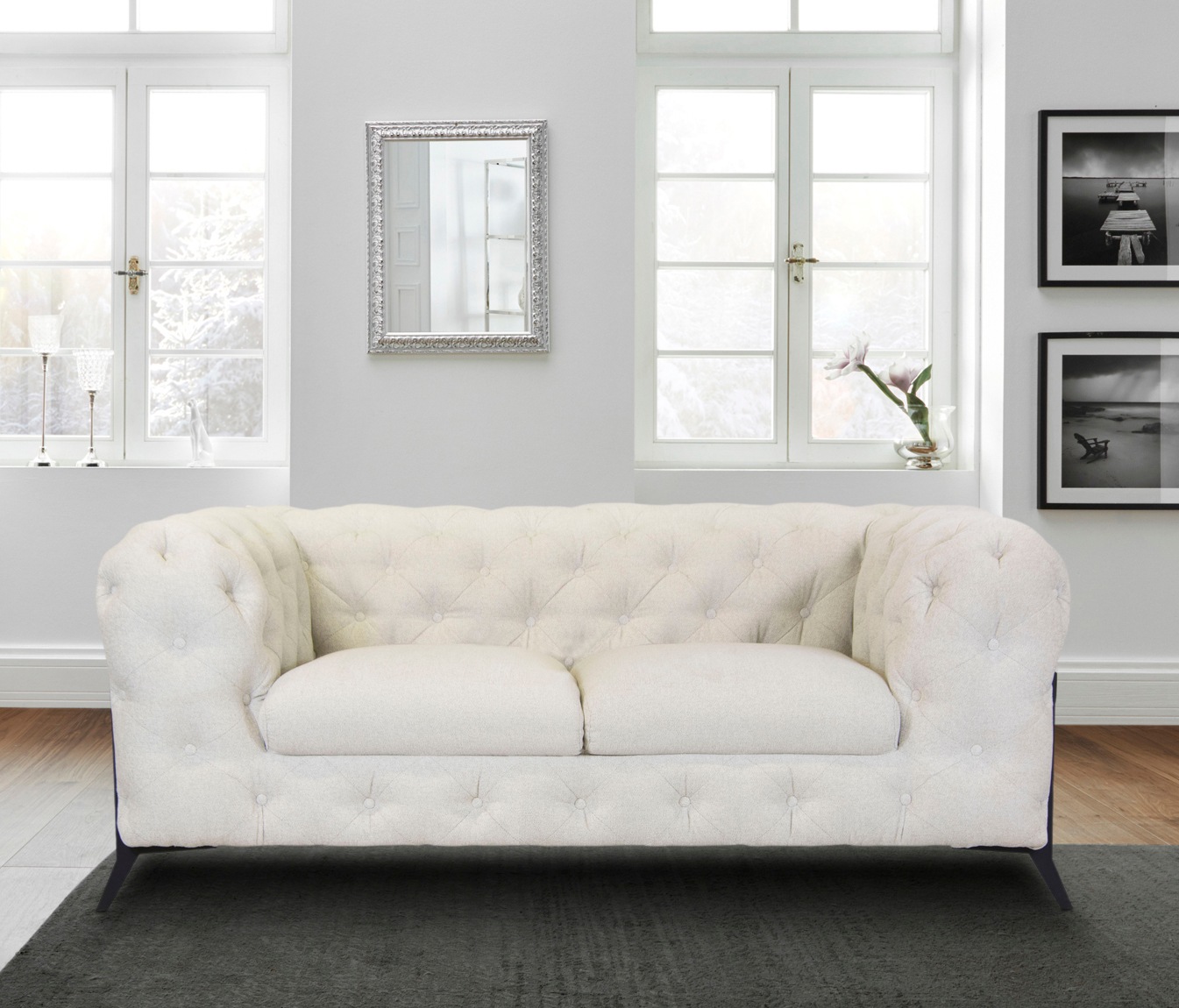 Home affaire Chesterfield-Sofa "Amaury" aufwändige Knopfheftung, moderne Ch günstig online kaufen