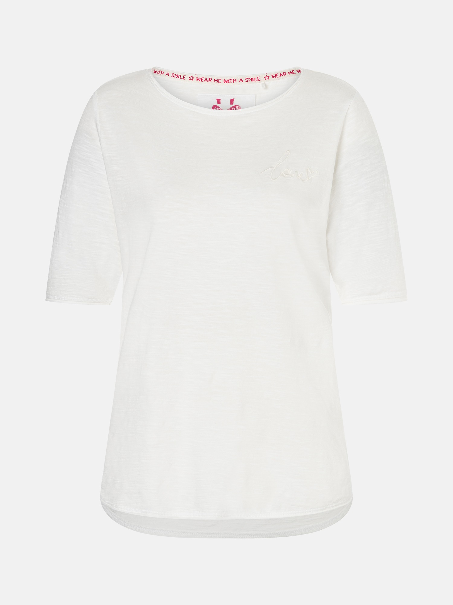 Lieblingsstück Rundhalsshirt »CandiceEP« mit Statement-Stickerei und im Batik-Look