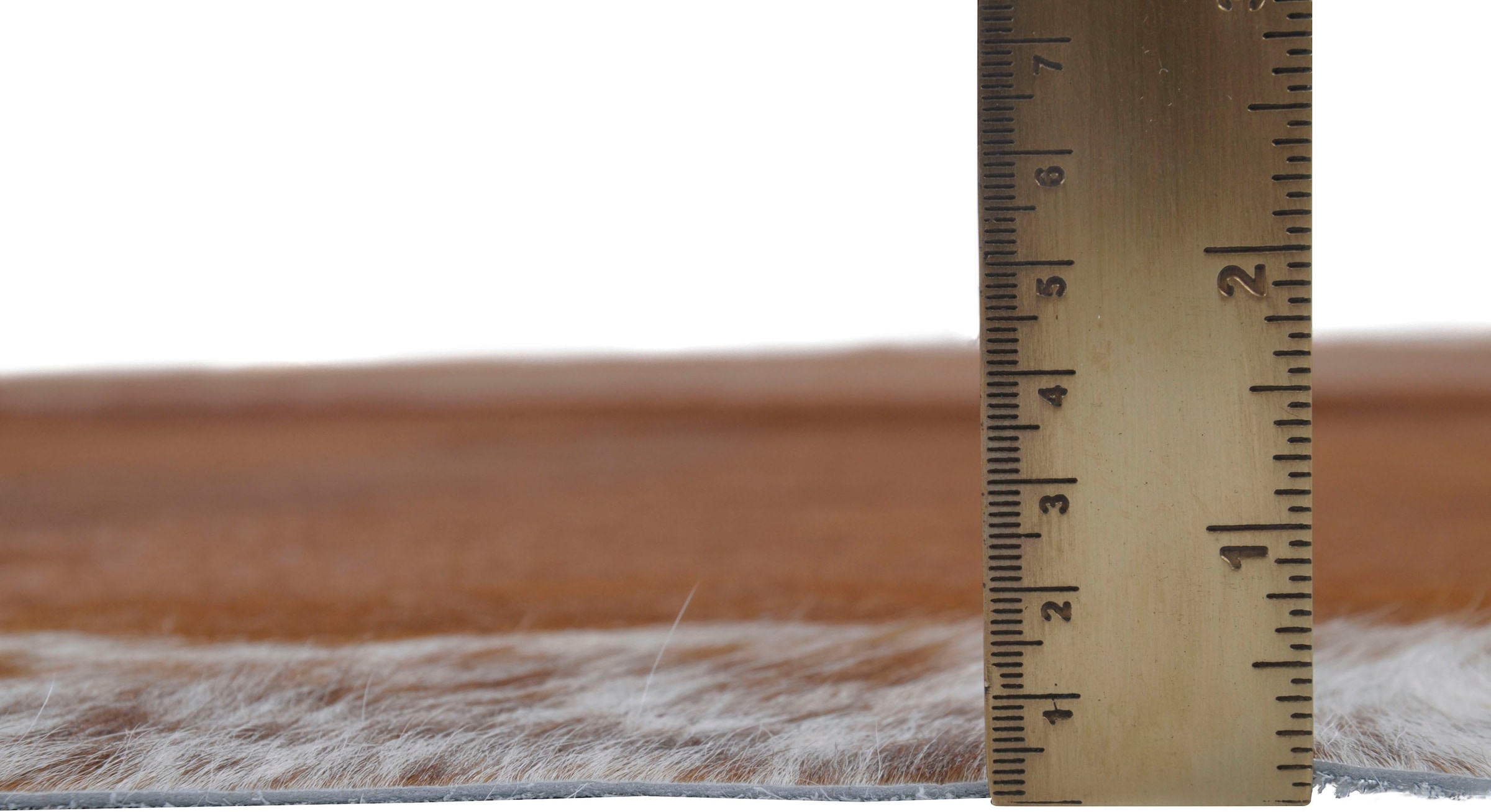 THEKO Fellteppich »Muh 681«, fellförmig, 3 mm Höhe, echtes Rinderfell, Naturprodukt - jedes Rinderfell ein Einzelstück