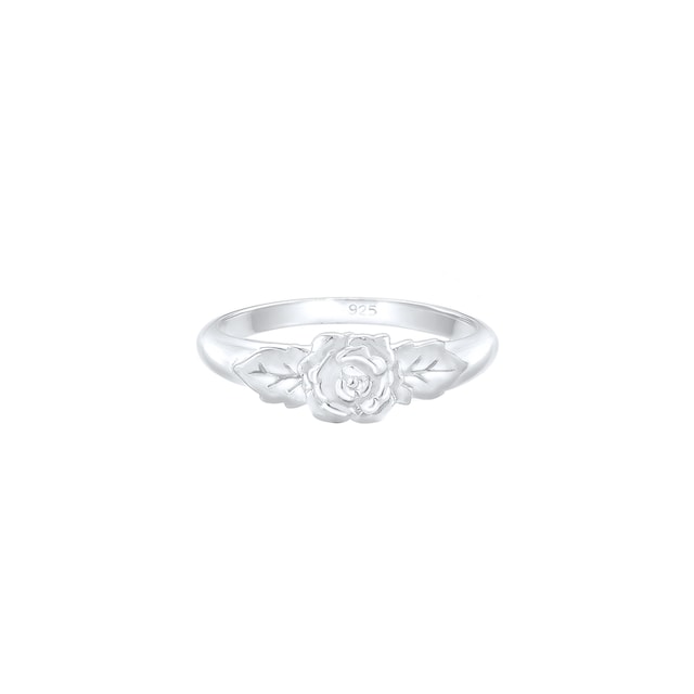 Elli Fingerring »Rosenblüte Blume Vintage Look Trend 925 Silber« online  bestellen | BAUR