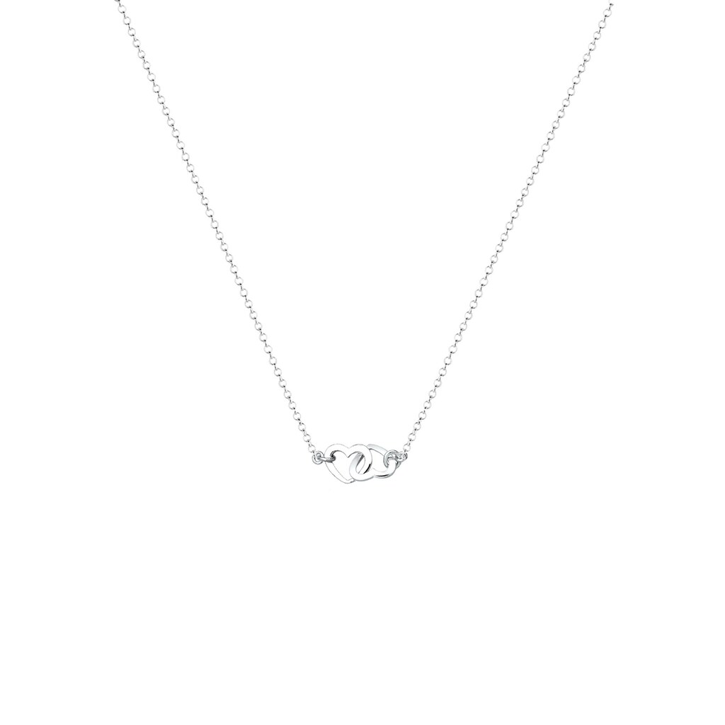 Elli Kette mit Anhänger »Herzen Liebe Verbunden 925 Sterling Silber«