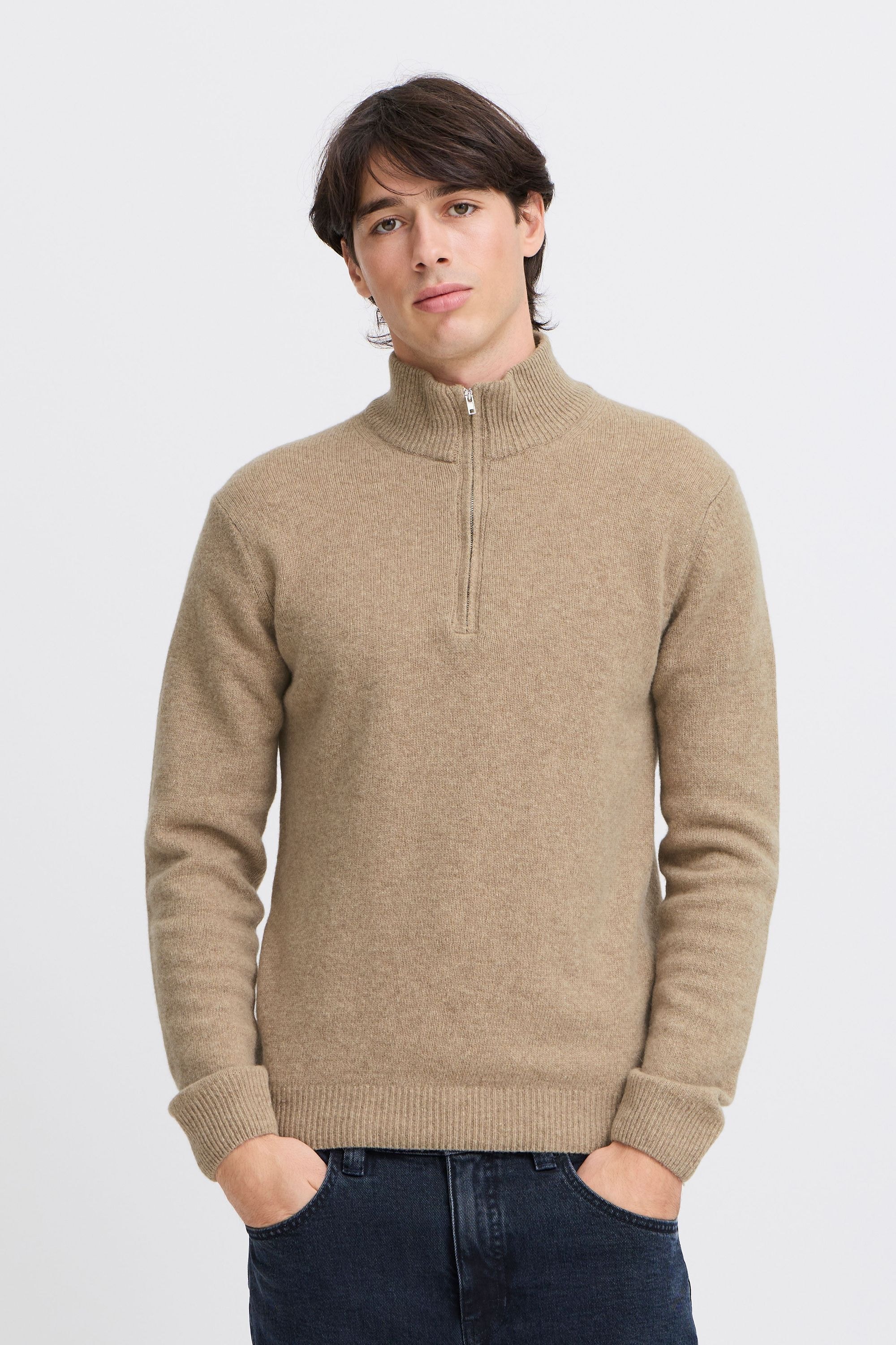 Casual Friday Troyer »Troyer CFKARL halfzip lambswool knit«