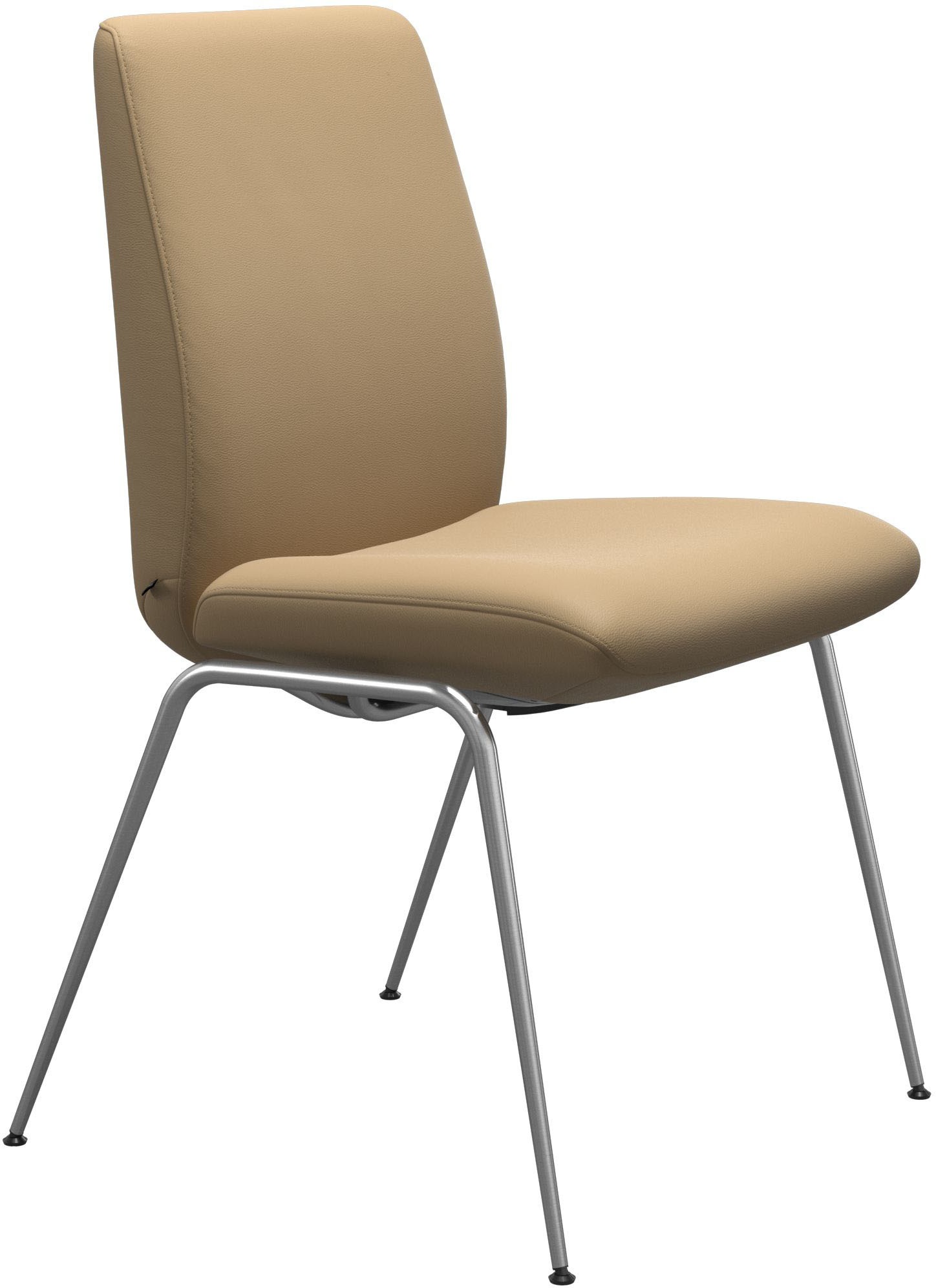 Stressless Polsterstuhl "Laurel", Leder PALOMA, Low Back, Größe L, mit Beinen aus Stahl in Chrom glänzend