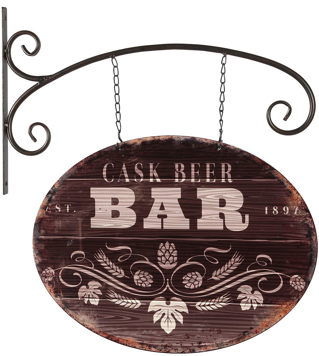 Ambiente Haus Metallbild "Pub Schild 48cm" 1 Stk. tlg. günstig online kaufen