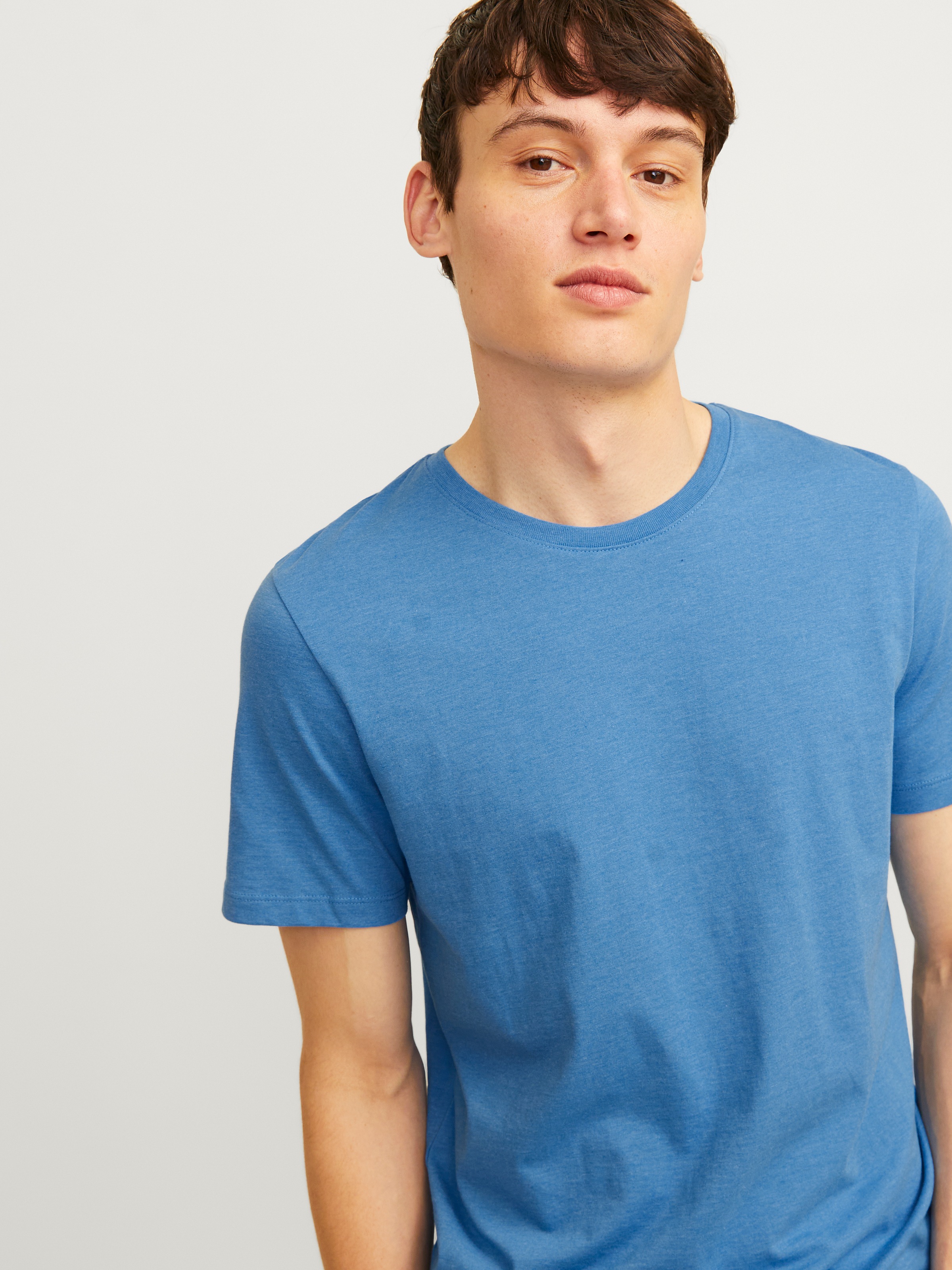 Jack & Jones Herren Rundhals T-Shirt JJEORGANIC - Regular Fit günstig online kaufen