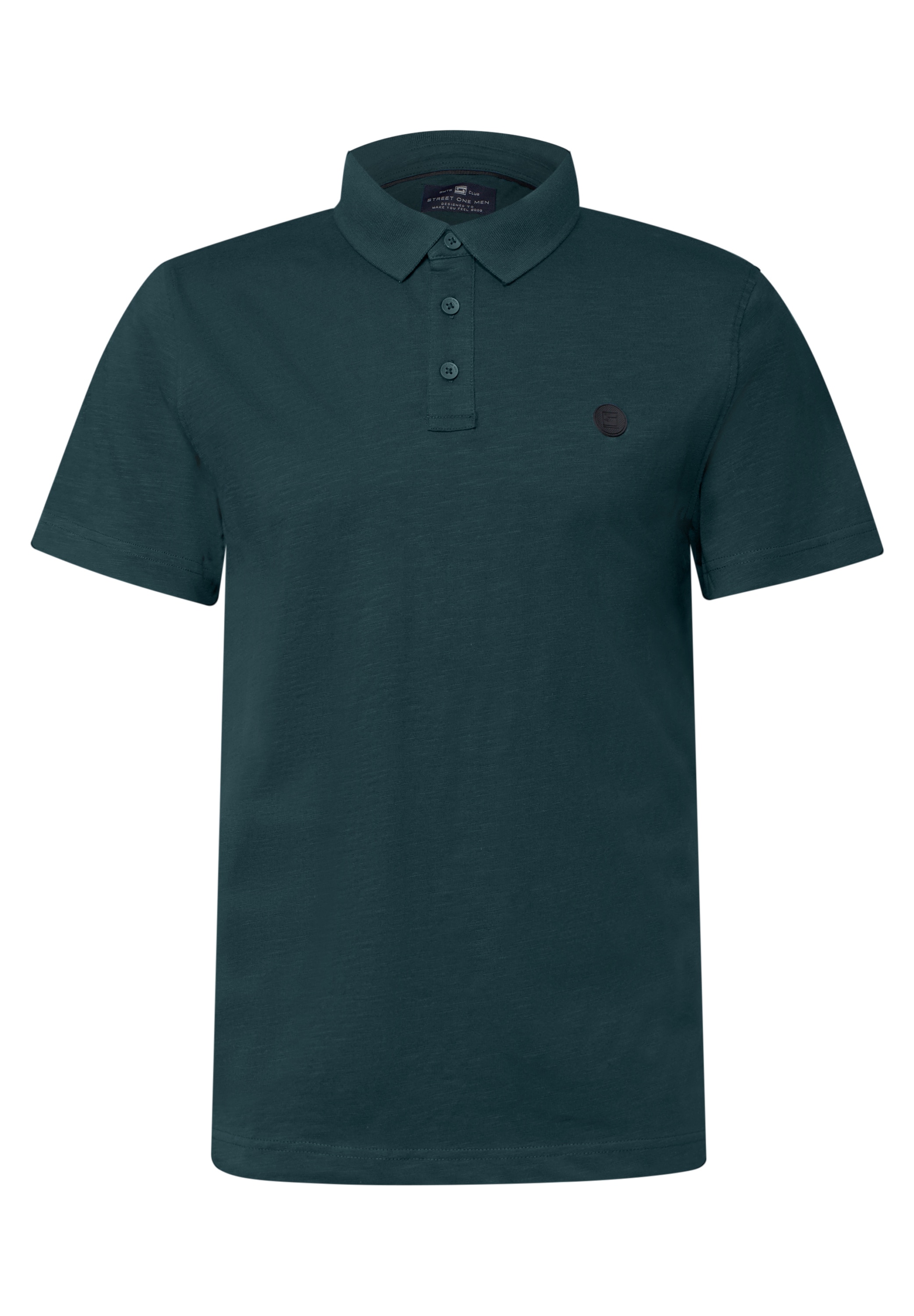 STREET ONE MEN Poloshirt, aus reiner Baumwolle